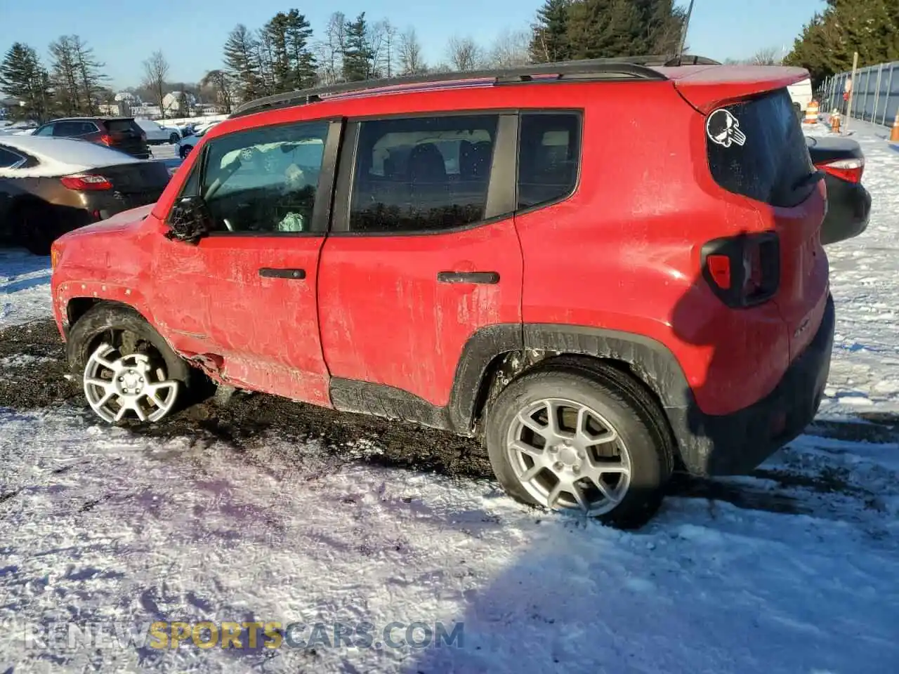 2 Photograph of a damaged car ZACNJBAB3KPK41513 JEEP RENEGADE 2019
