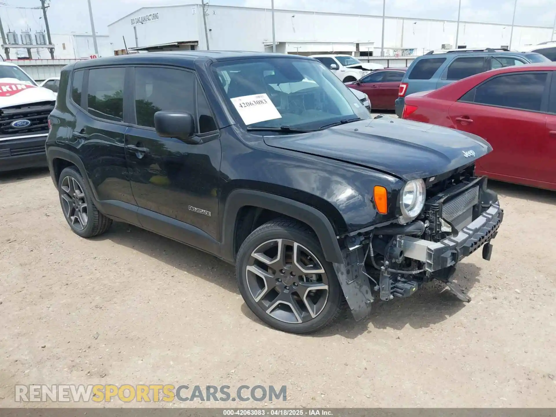 1 Photograph of a damaged car ZACNJAAB2LPM06219 JEEP RENEGADE 2020