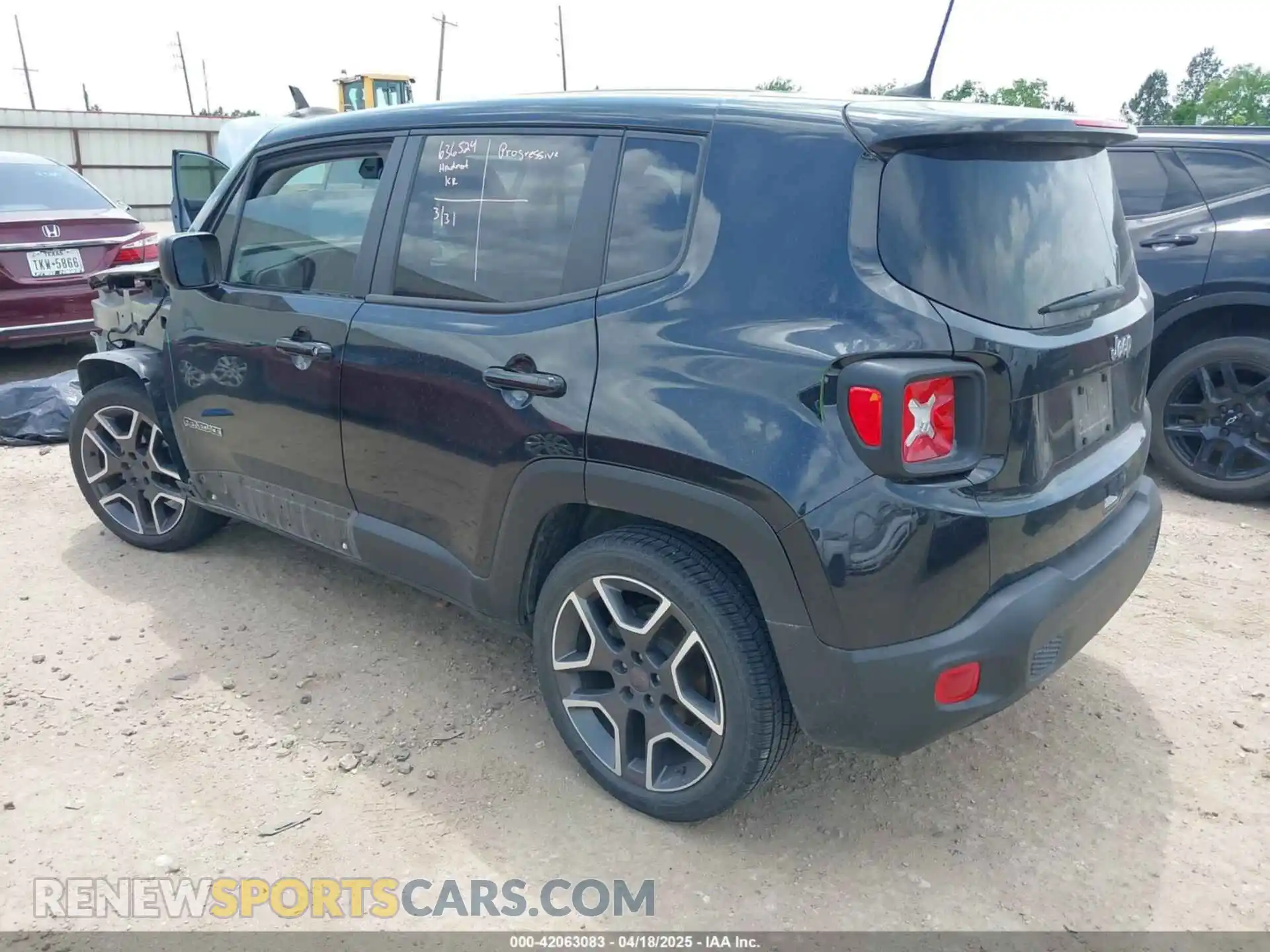 3 Photograph of a damaged car ZACNJAAB2LPM06219 JEEP RENEGADE 2020