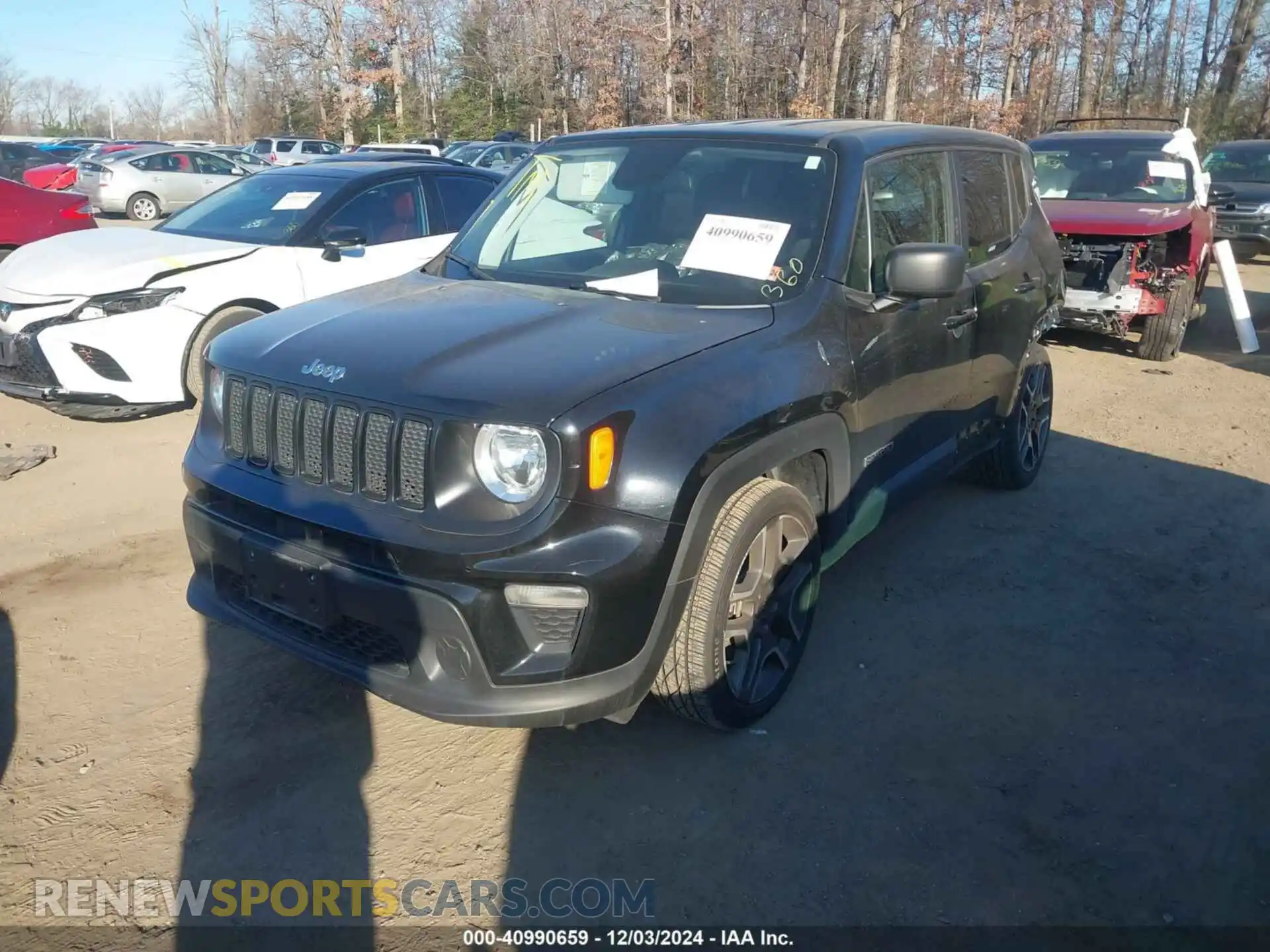 2 Photograph of a damaged car ZACNJAAB3LPL97434 JEEP RENEGADE 2020