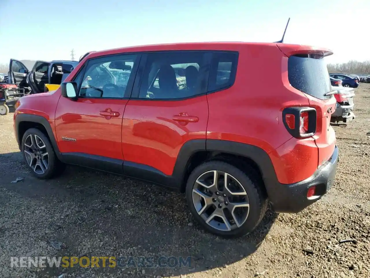 2 Photograph of a damaged car ZACNJAAB7LPL92690 JEEP RENEGADE 2020