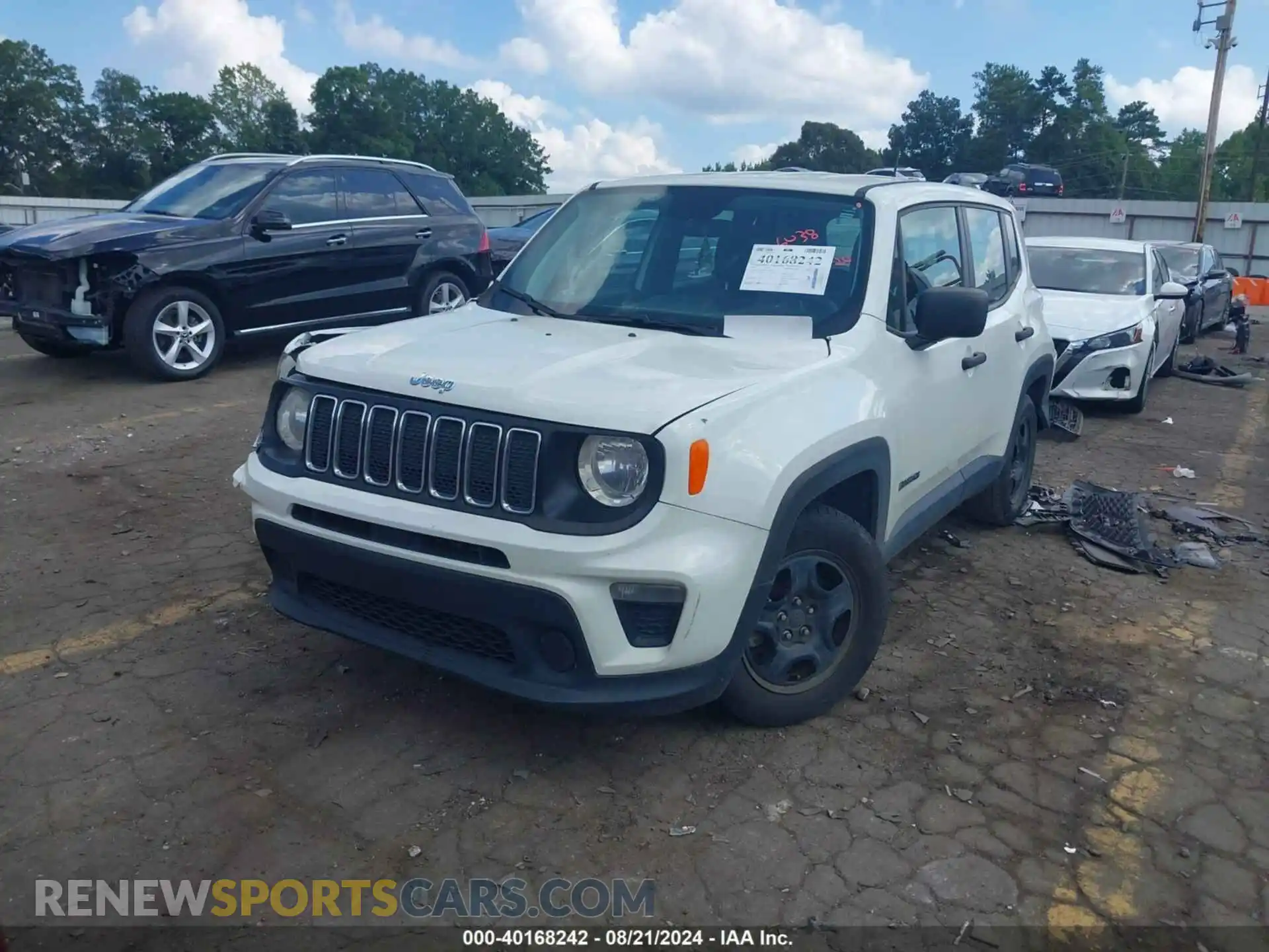 2 Photograph of a damaged car ZACNJAAB8LPL16038 JEEP RENEGADE 2020