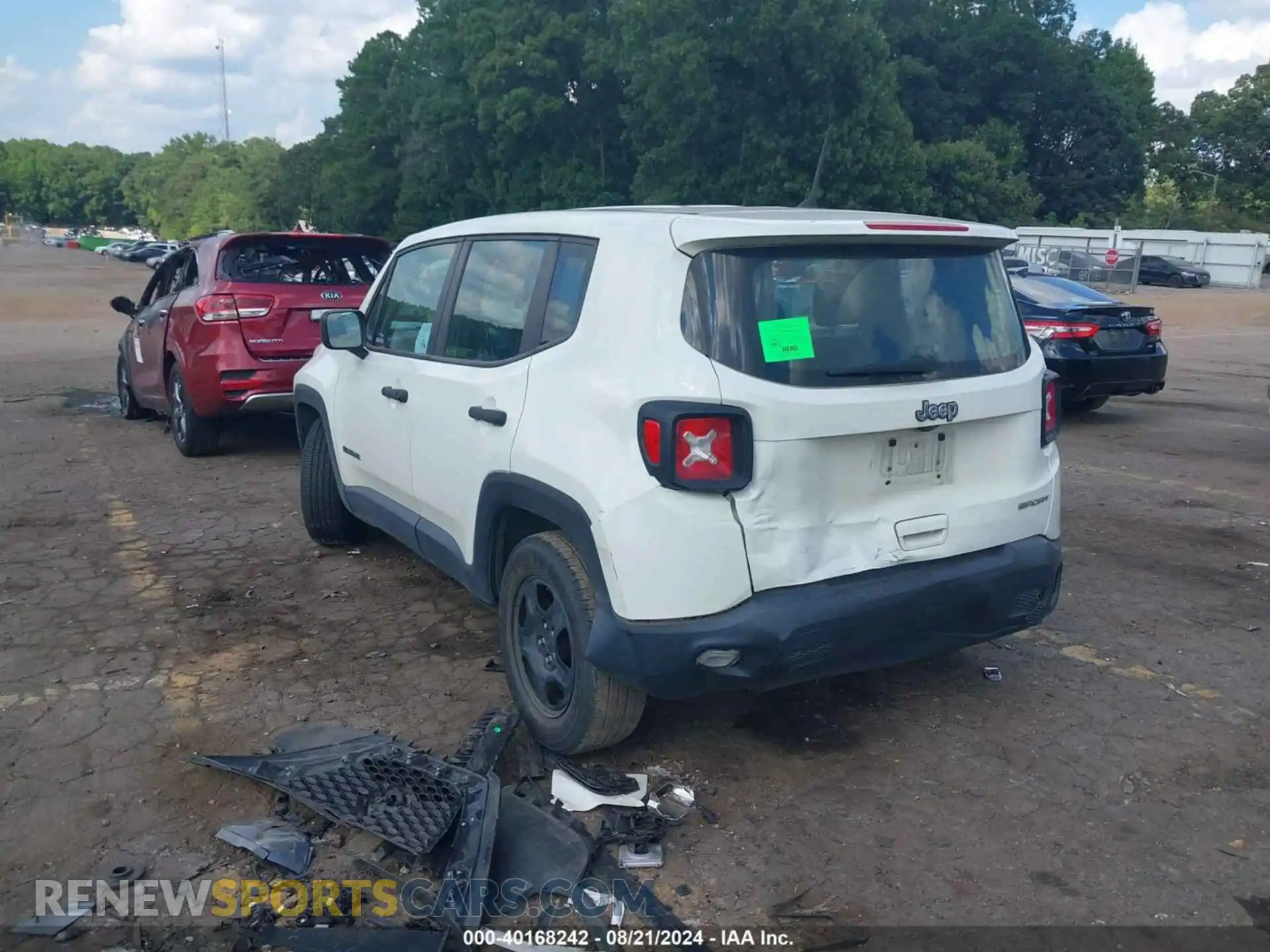 3 Photograph of a damaged car ZACNJAAB8LPL16038 JEEP RENEGADE 2020