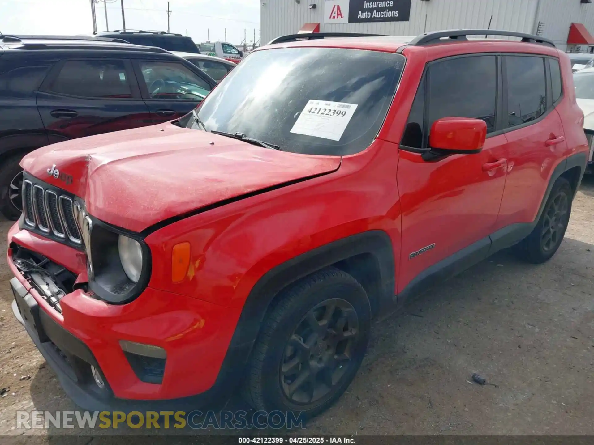2 Photograph of a damaged car ZACNJAB17LPL84093 JEEP RENEGADE 2020