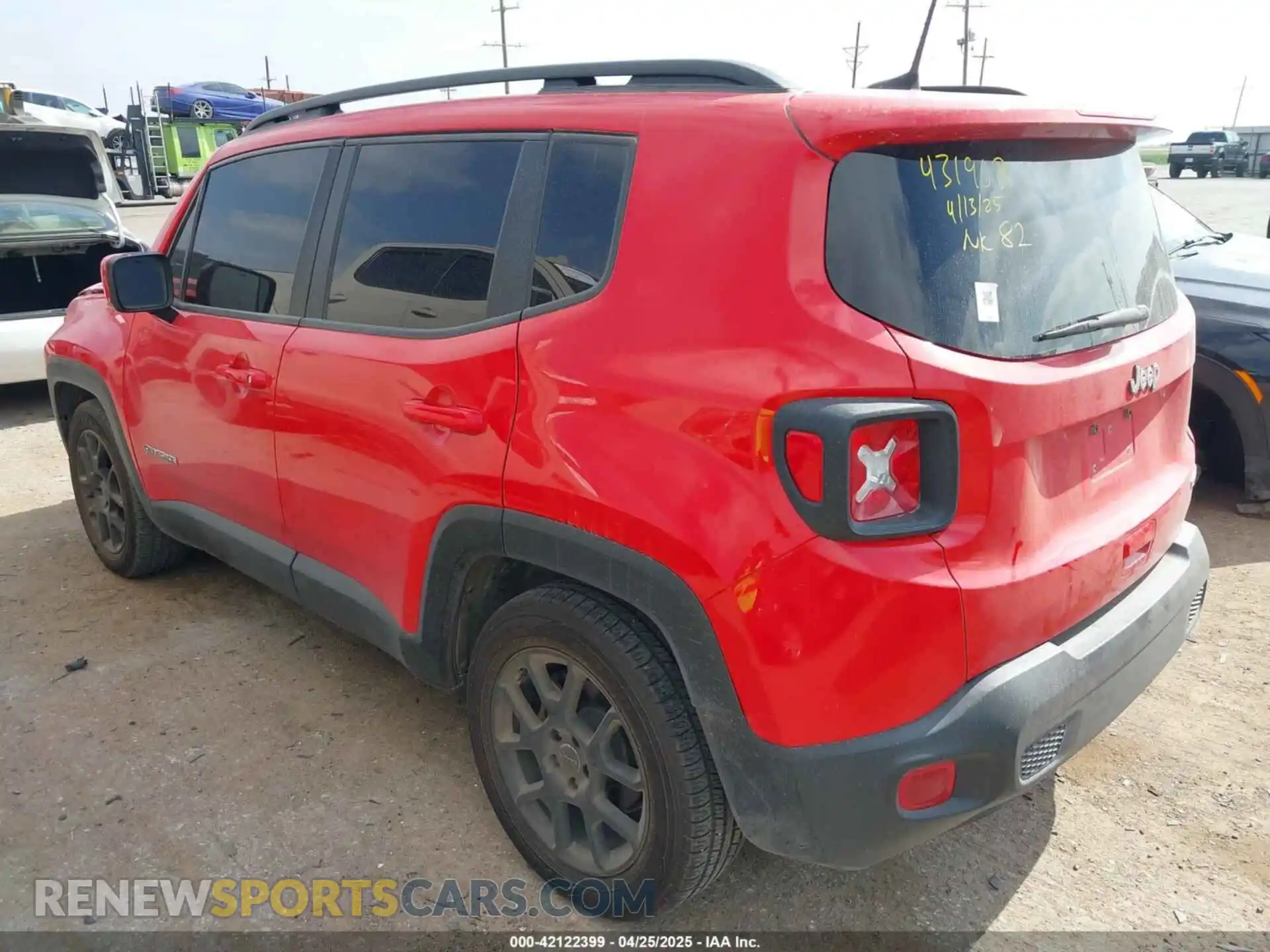 3 Photograph of a damaged car ZACNJAB17LPL84093 JEEP RENEGADE 2020
