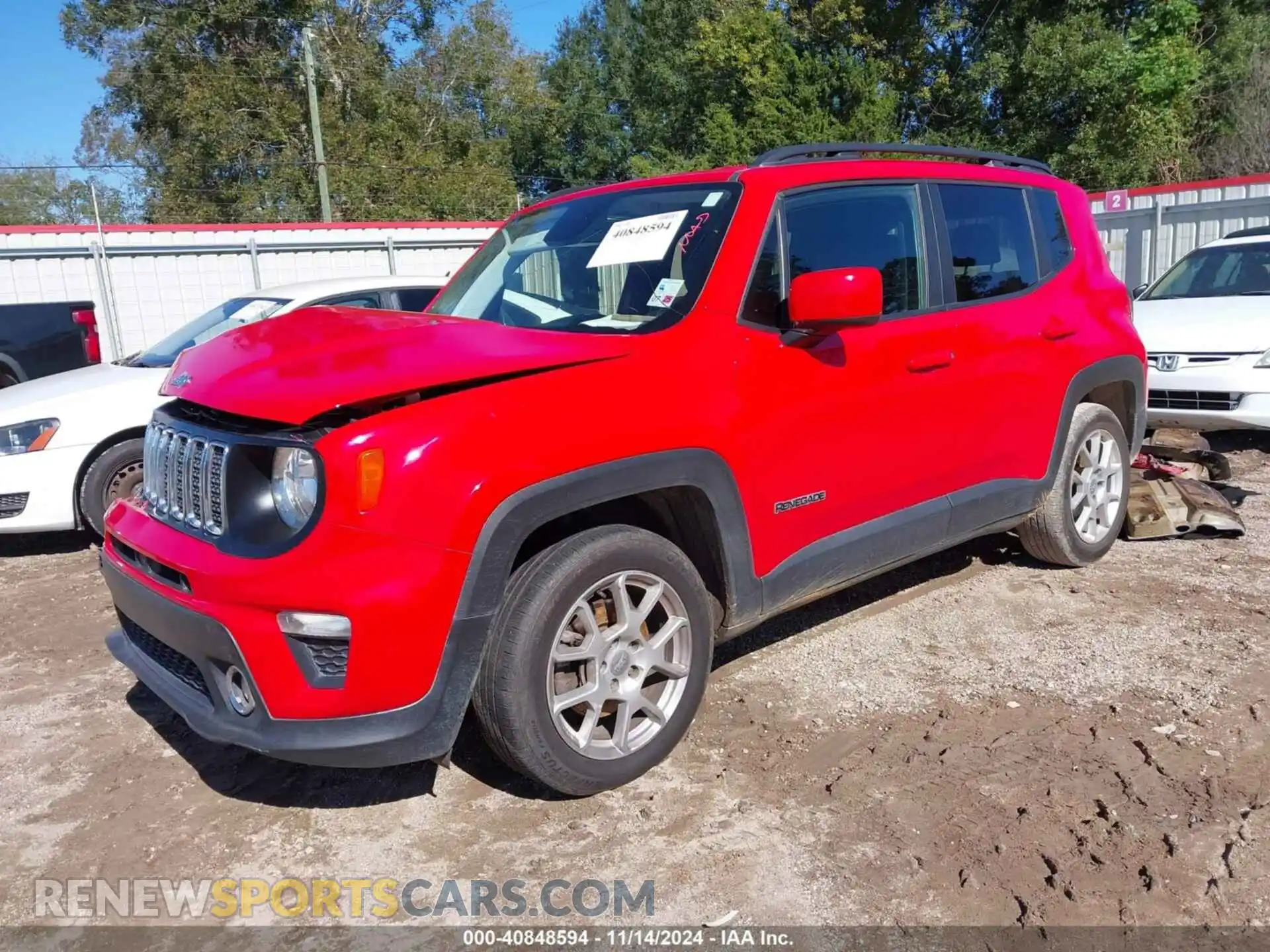 2 Photograph of a damaged car ZACNJABB0LPL21197 JEEP RENEGADE 2020