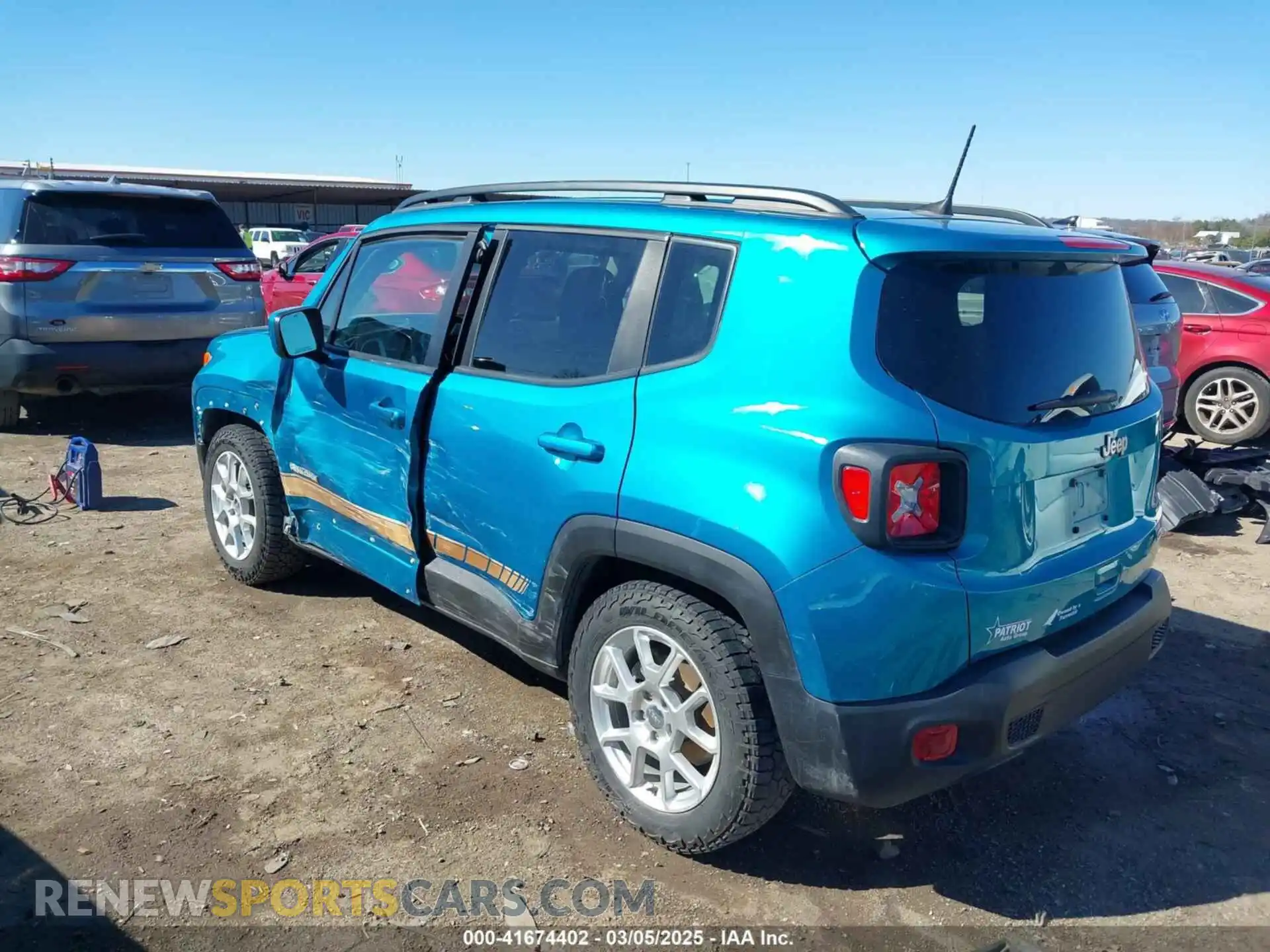 3 Photograph of a damaged car ZACNJABB0LPL85188 JEEP RENEGADE 2020