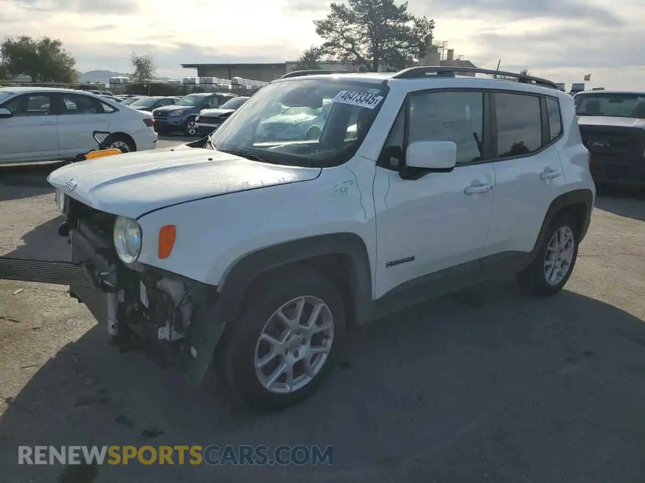 1 Photograph of a damaged car ZACNJABB2LPL40561 JEEP RENEGADE 2020