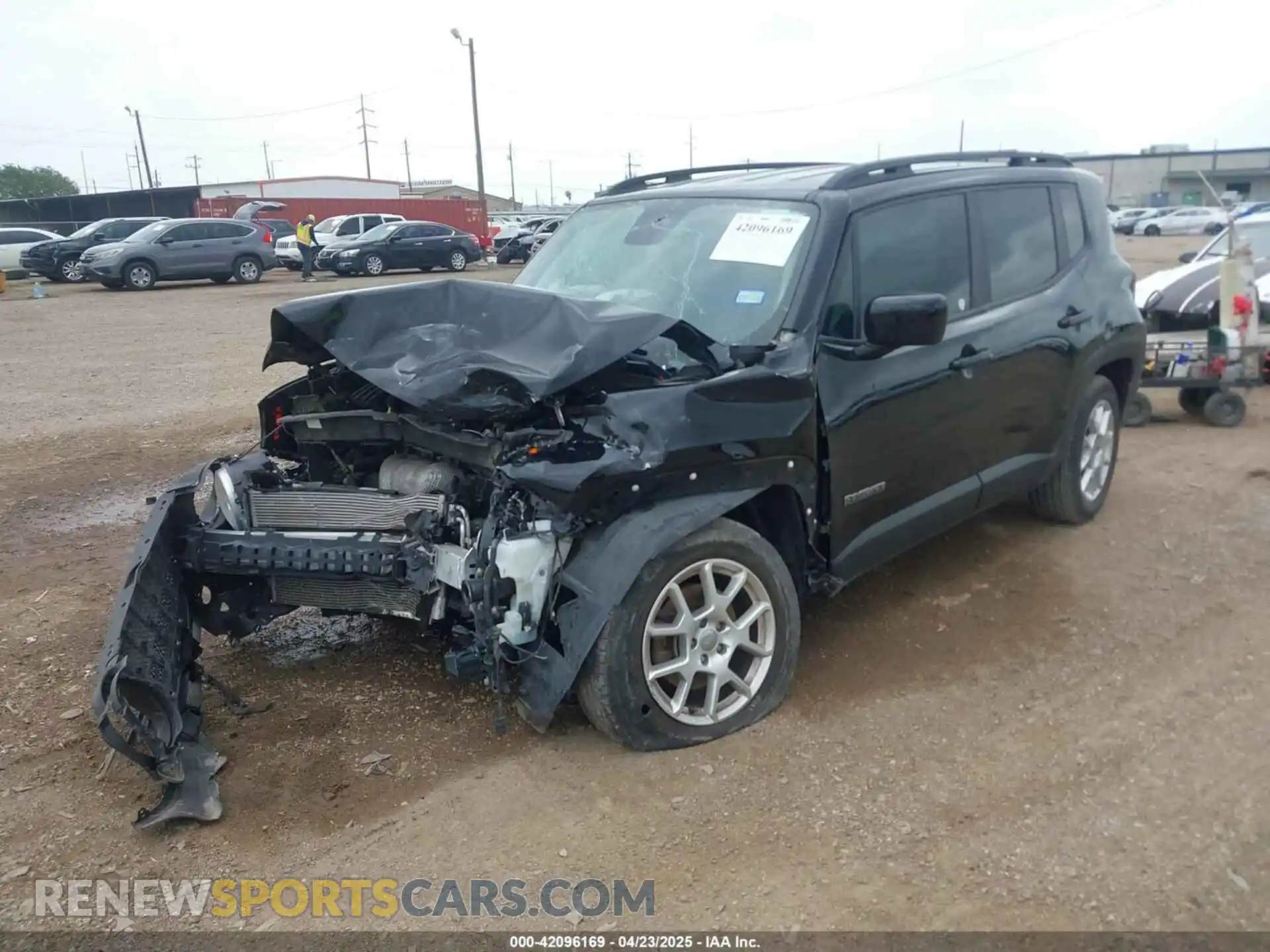 2 Photograph of a damaged car ZACNJABB3LPL46739 JEEP RENEGADE 2020