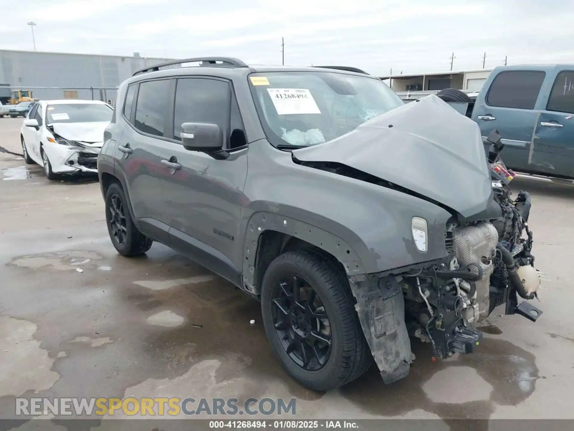 1 Photograph of a damaged car ZACNJABB3LPL51665 JEEP RENEGADE 2020