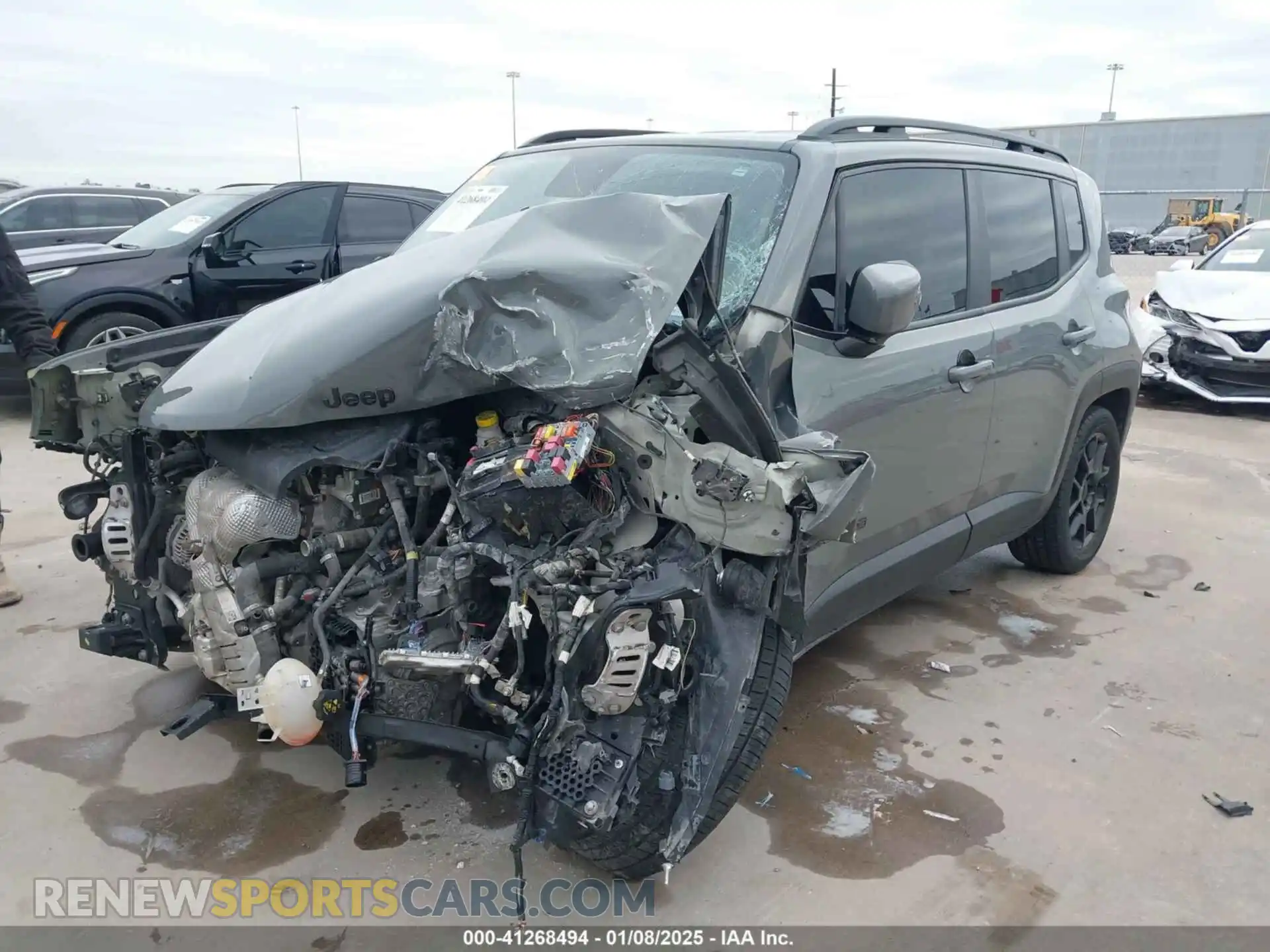 2 Photograph of a damaged car ZACNJABB3LPL51665 JEEP RENEGADE 2020