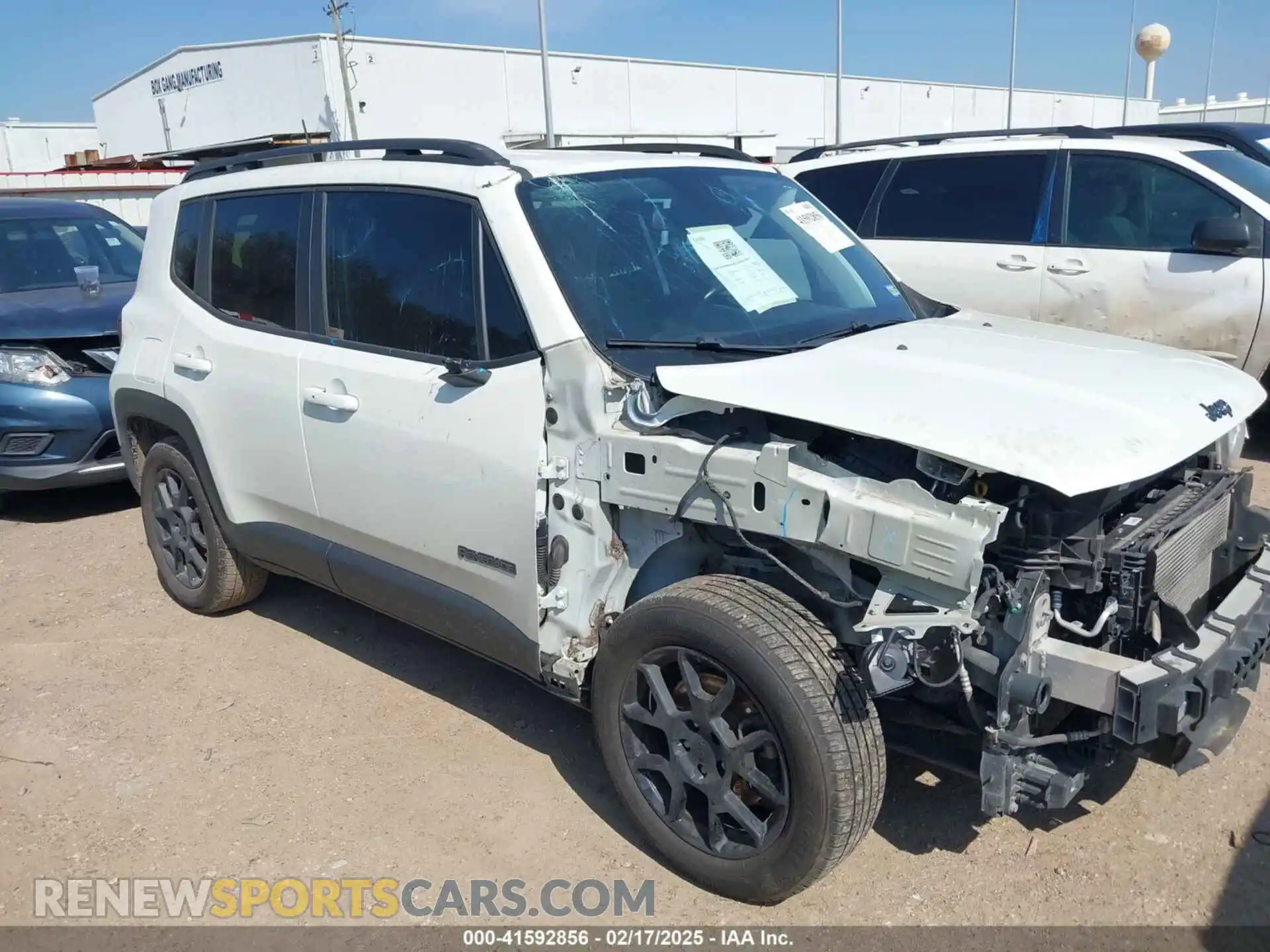 1 Photograph of a damaged car ZACNJABB5LPL02130 JEEP RENEGADE 2020