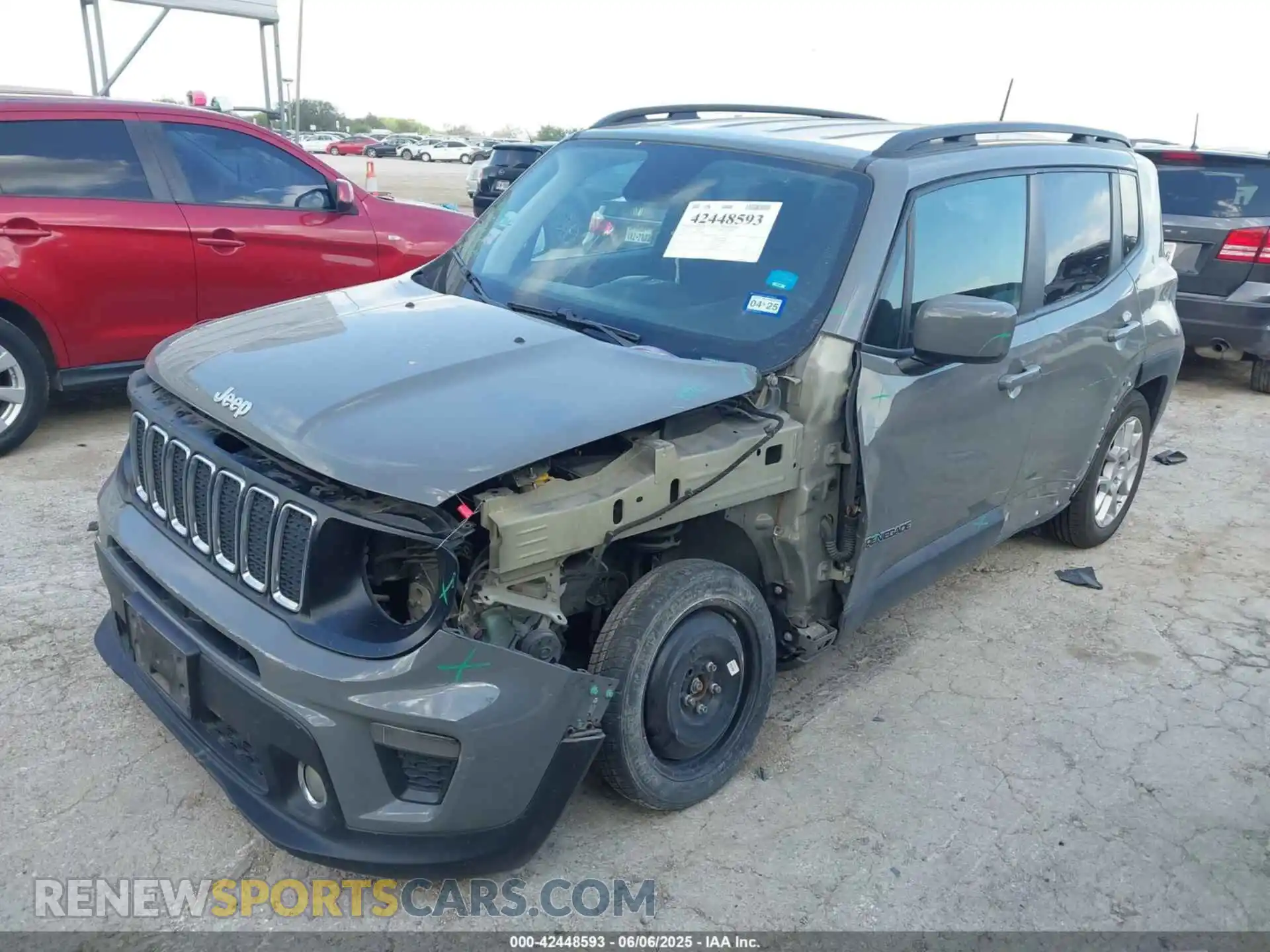 2 Photograph of a damaged car ZACNJABB6LPL85065 JEEP RENEGADE 2020