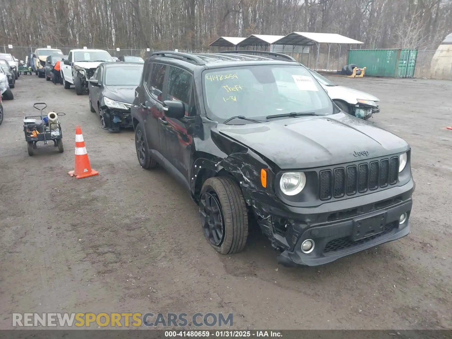 1 Photograph of a damaged car ZACNJABB8LPL53847 JEEP RENEGADE 2020