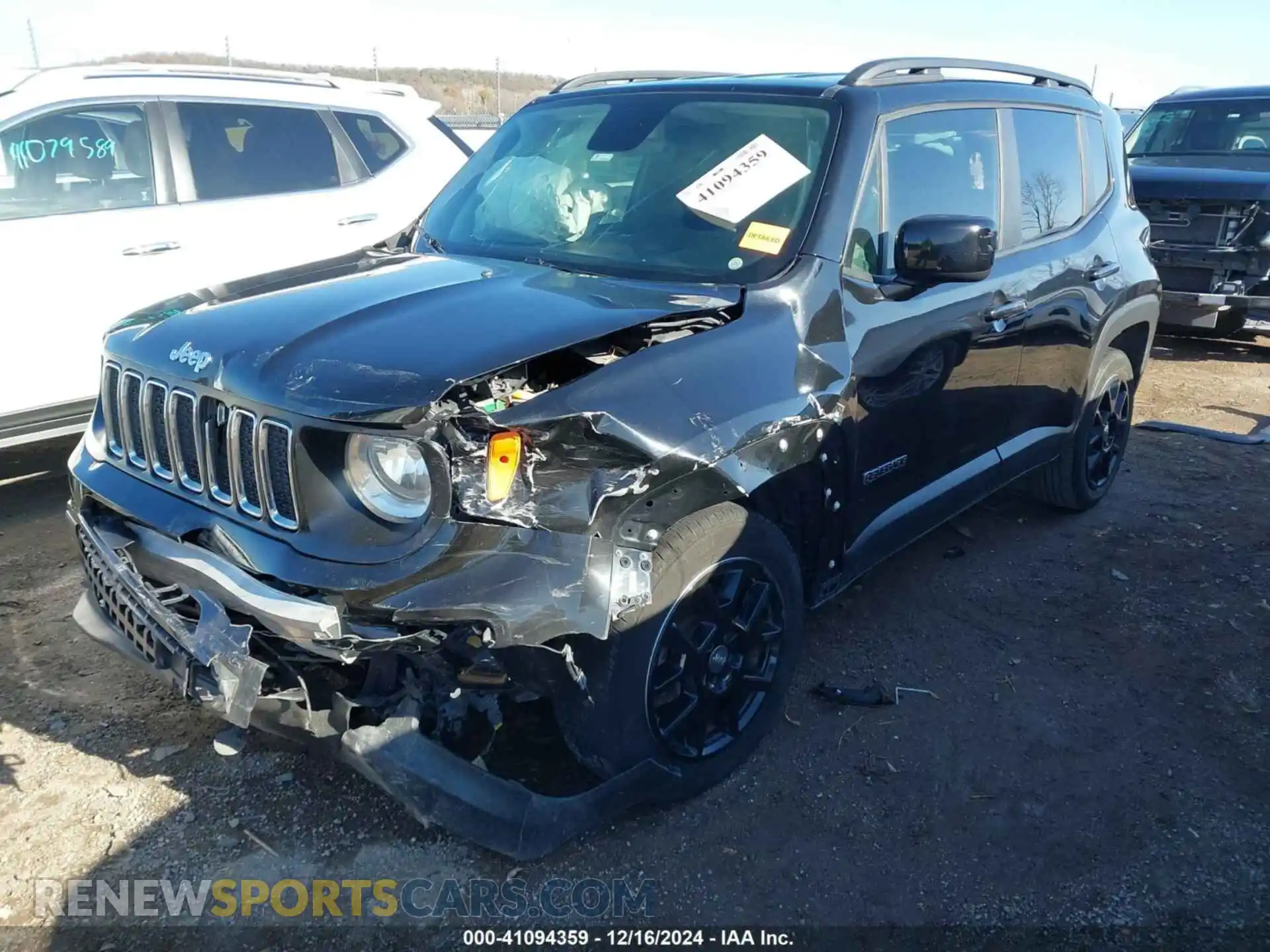 2 Photograph of a damaged car ZACNJABB9LPL50634 JEEP RENEGADE 2020
