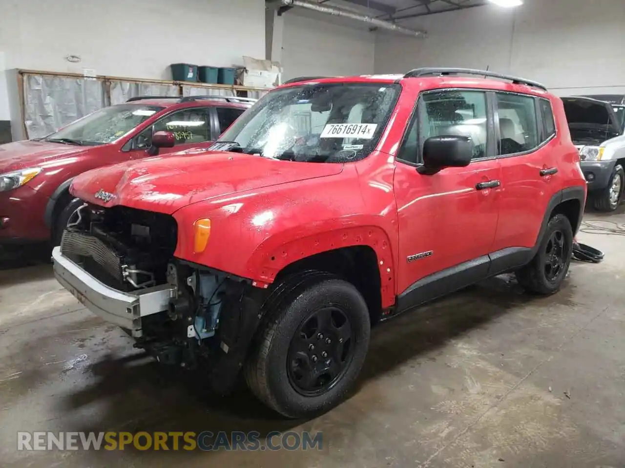 1 Photograph of a damaged car ZACNJBAB0LPL25483 JEEP RENEGADE 2020