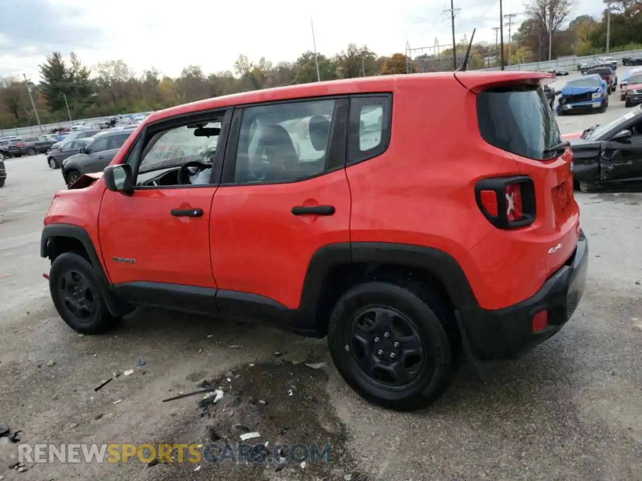2 Photograph of a damaged car ZACNJBAB0LPL31574 JEEP RENEGADE 2020