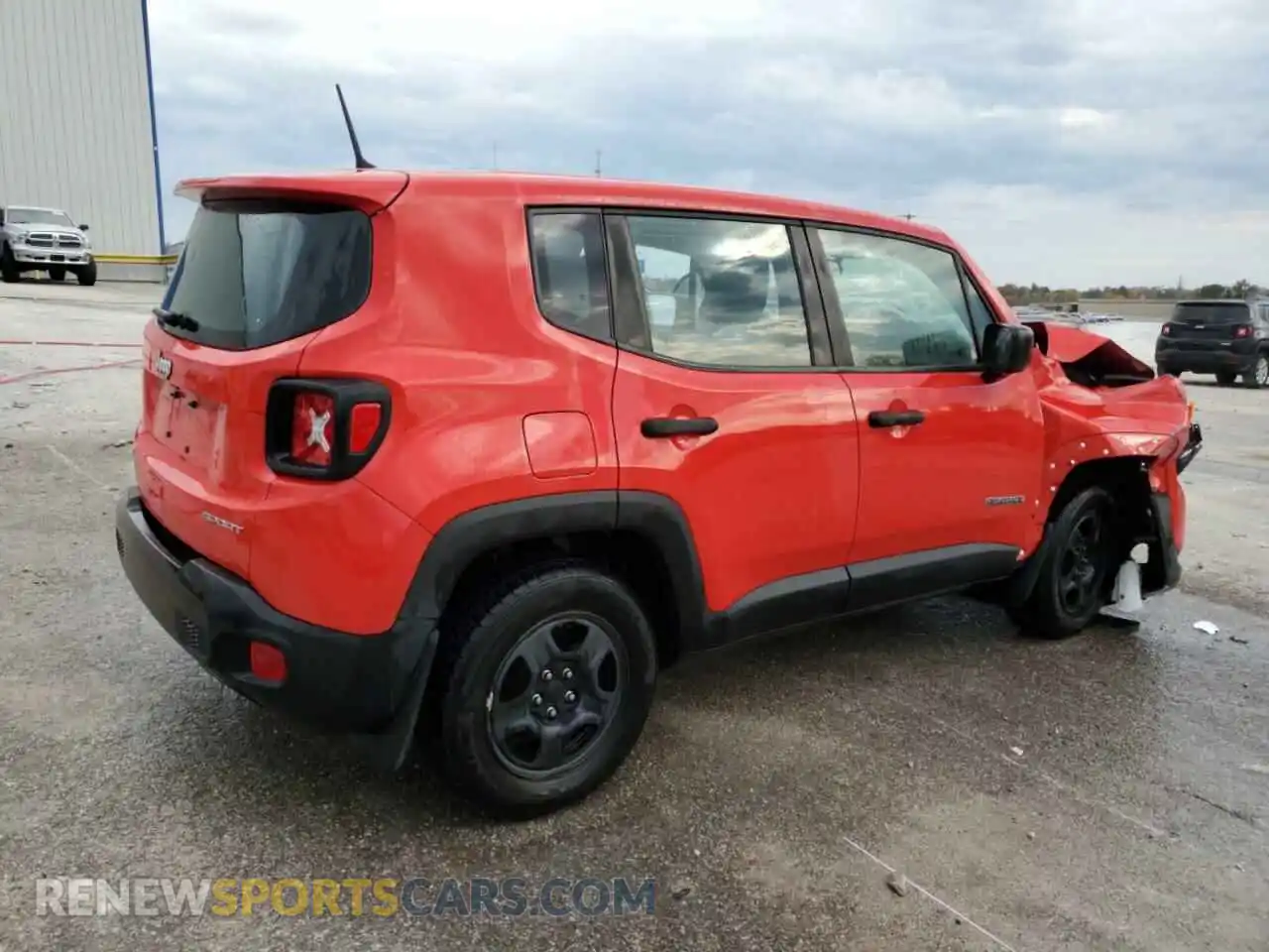 3 Photograph of a damaged car ZACNJBAB0LPL31574 JEEP RENEGADE 2020