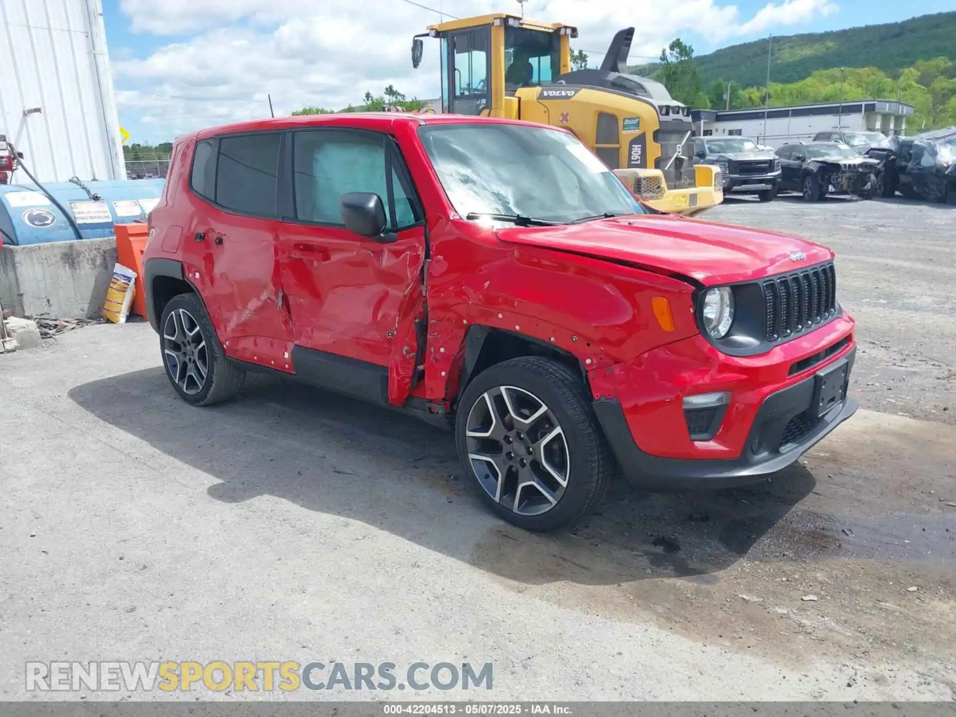 1 Photograph of a damaged car ZACNJBAB0LPM08654 JEEP RENEGADE 2020