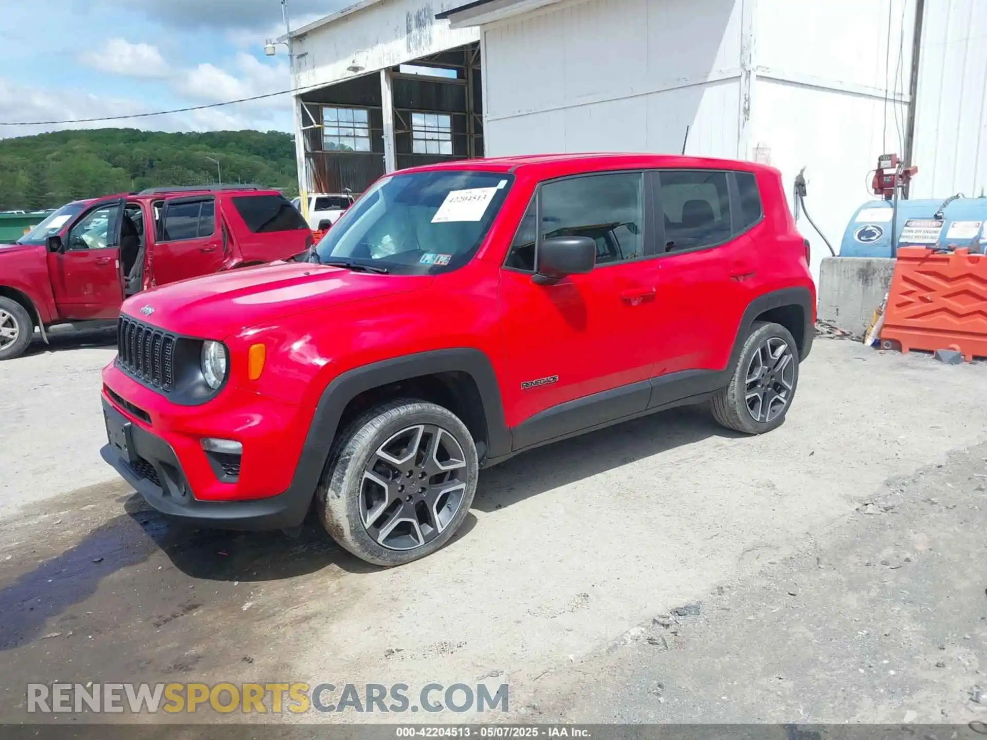 2 Photograph of a damaged car ZACNJBAB0LPM08654 JEEP RENEGADE 2020