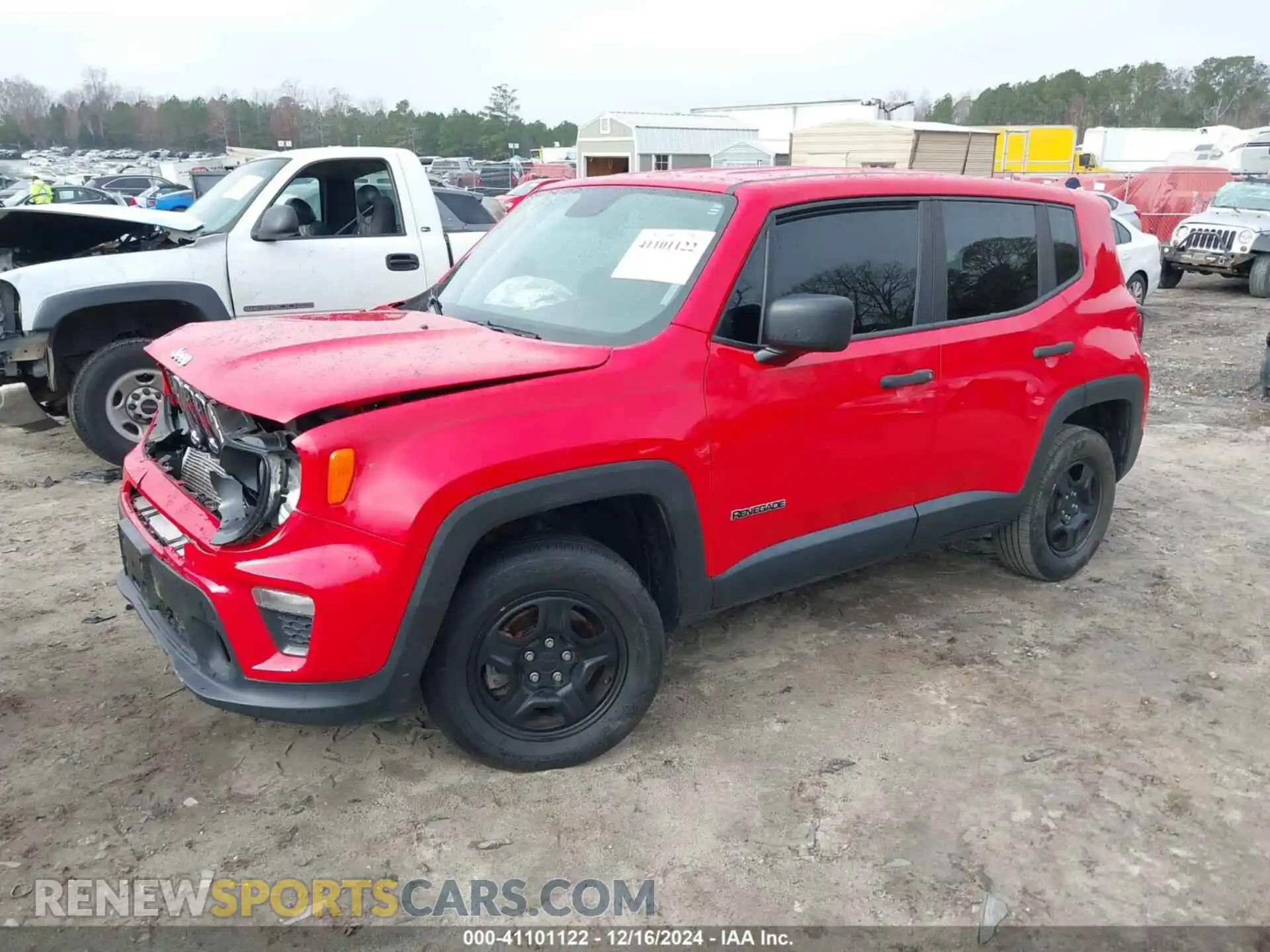 2 Photograph of a damaged car ZACNJBAB1LPL25511 JEEP RENEGADE 2020