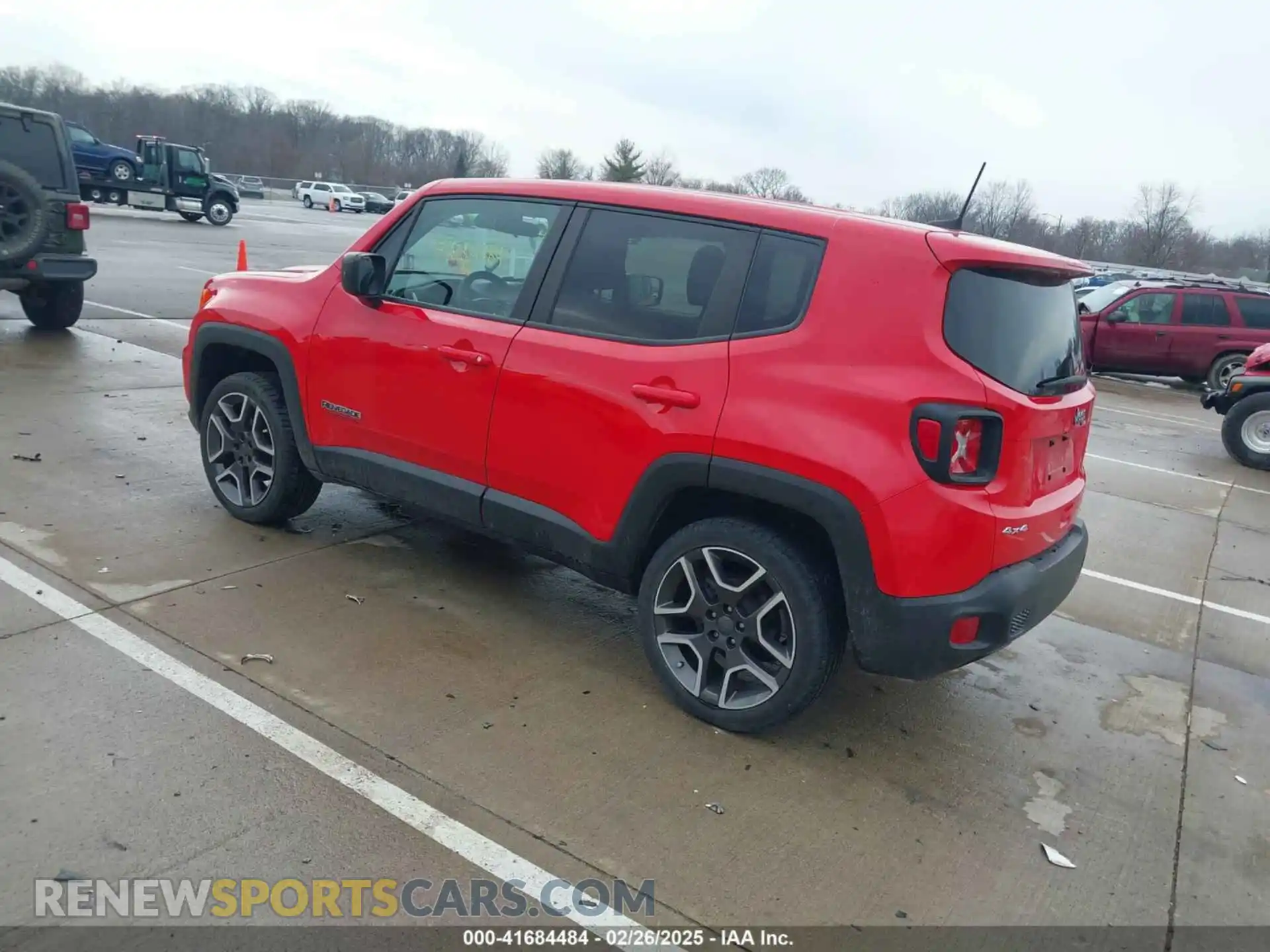 3 fotografías del automóvil dañado ZACNJBAB1LPL73400 JEEP RENEGADE 2020