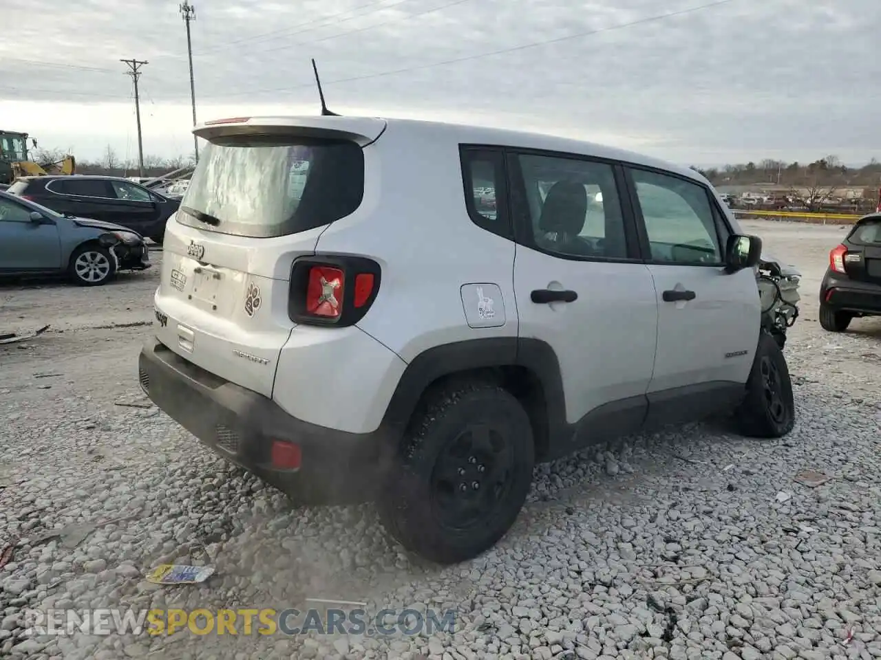 3 Photograph of a damaged car ZACNJBAB1LPL76670 JEEP RENEGADE 2020