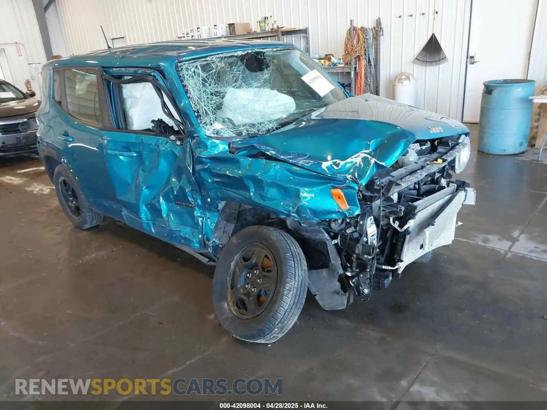 1 Photograph of a damaged car ZACNJBAB4LPL20755 JEEP RENEGADE 2020