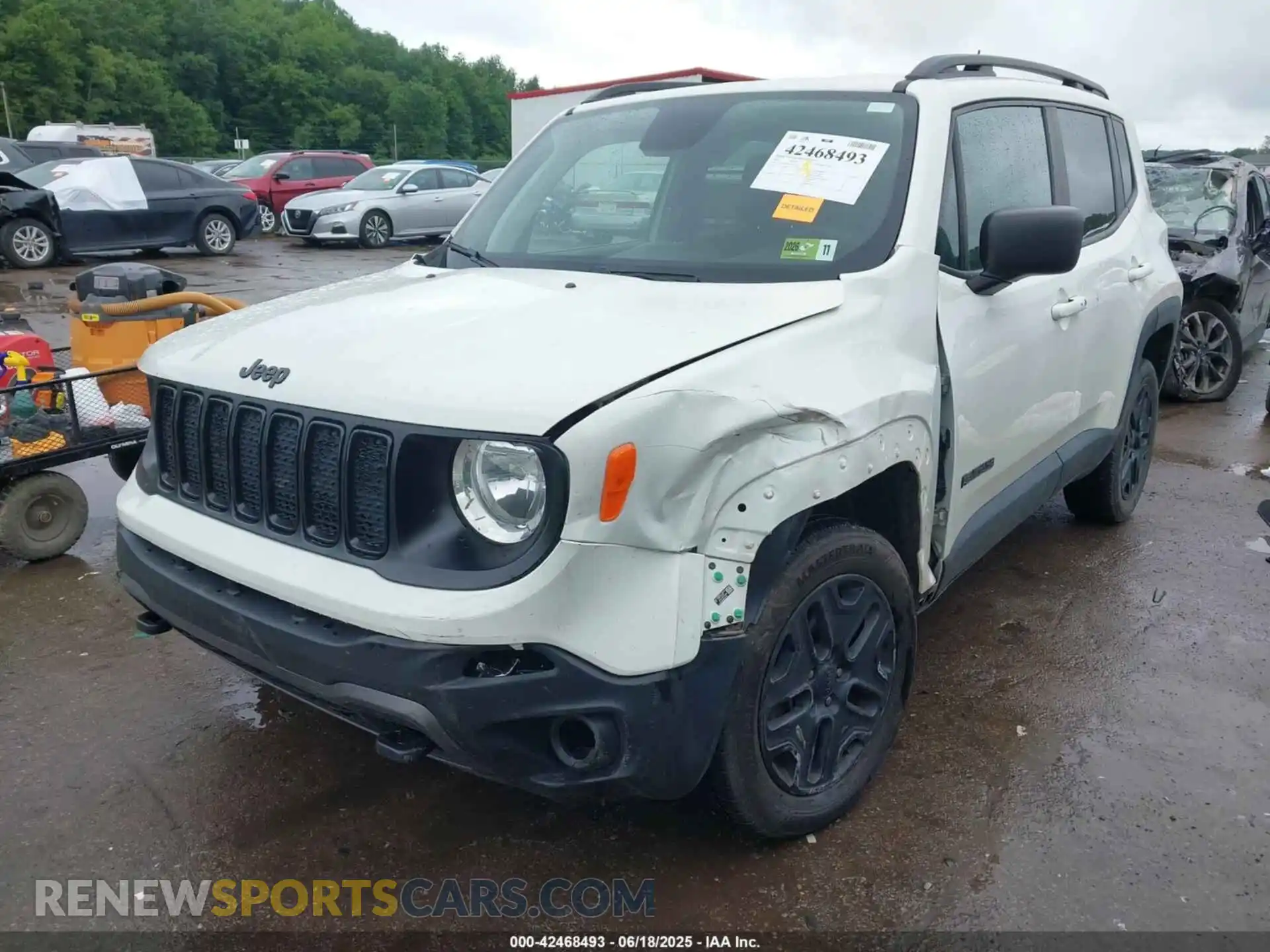 2 fotografías del automóvil dañado ZACNJBAB4LPL39273 JEEP RENEGADE 2020