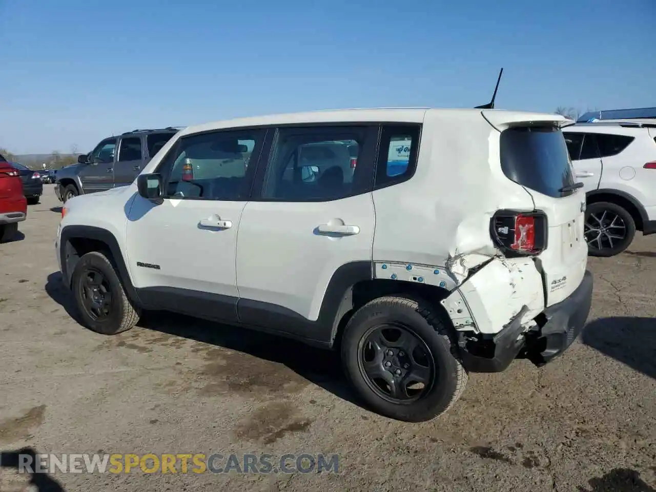 2 Photograph of a damaged car ZACNJBABXLPL15799 JEEP RENEGADE 2020