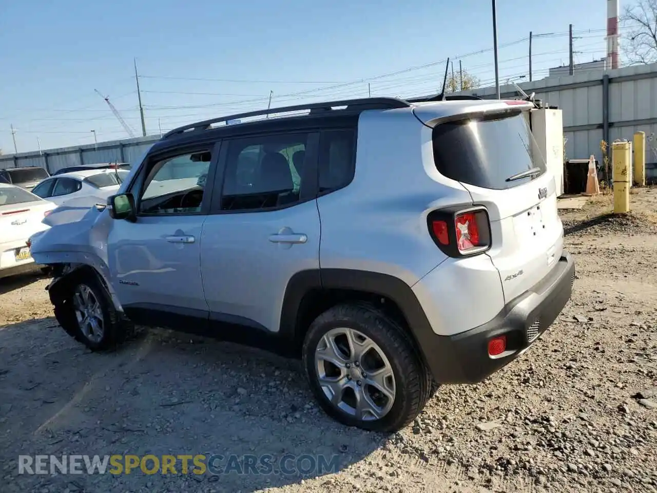 2 Photograph of a damaged car ZACNJBD12LPL90595 JEEP RENEGADE 2020