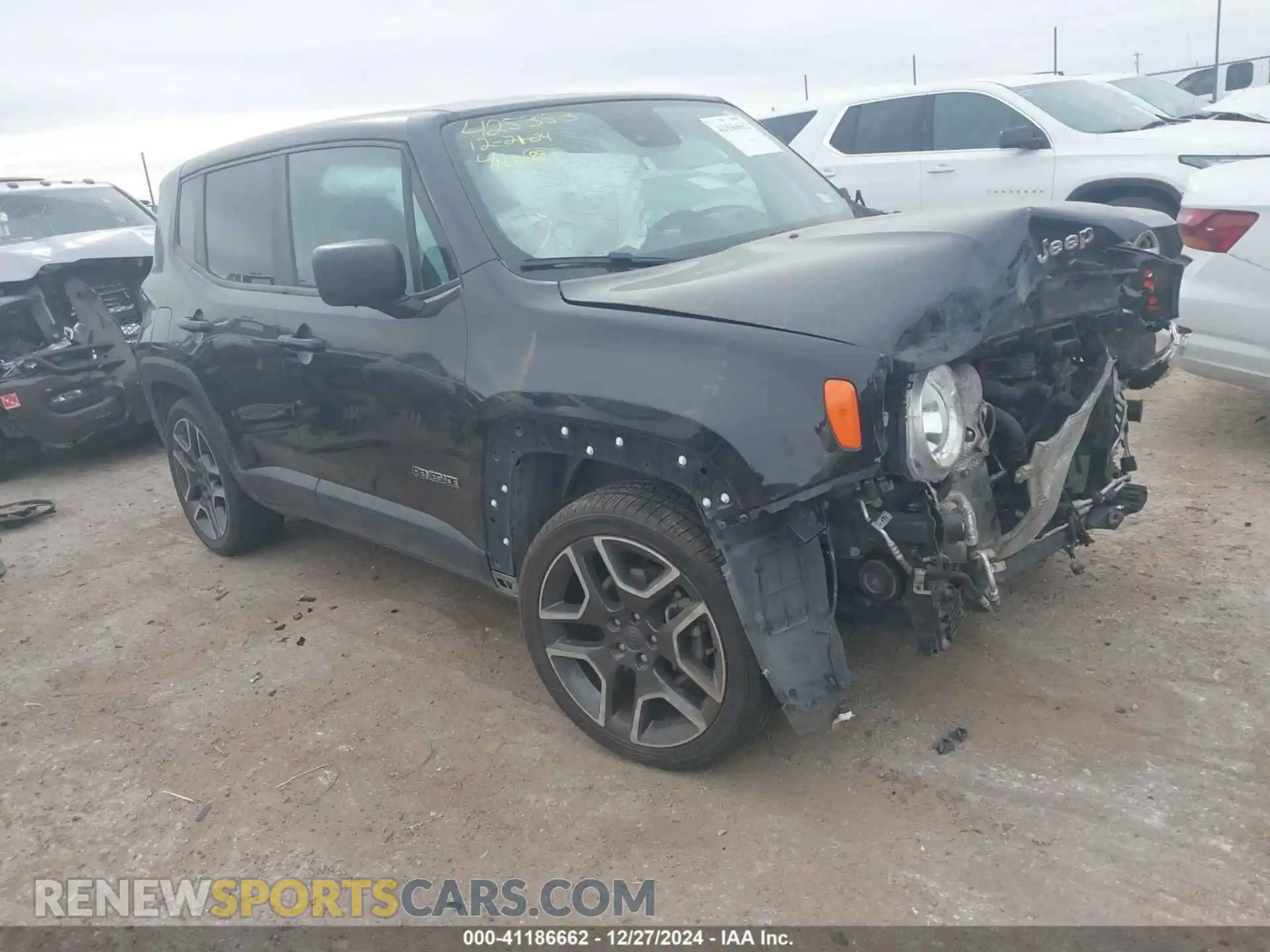 1 Photograph of a damaged car ZACNJCAB0MPM12761 JEEP RENEGADE 2021
