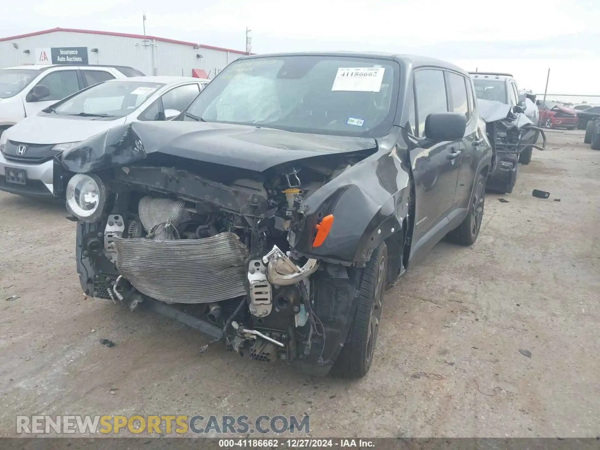 2 Photograph of a damaged car ZACNJCAB0MPM12761 JEEP RENEGADE 2021