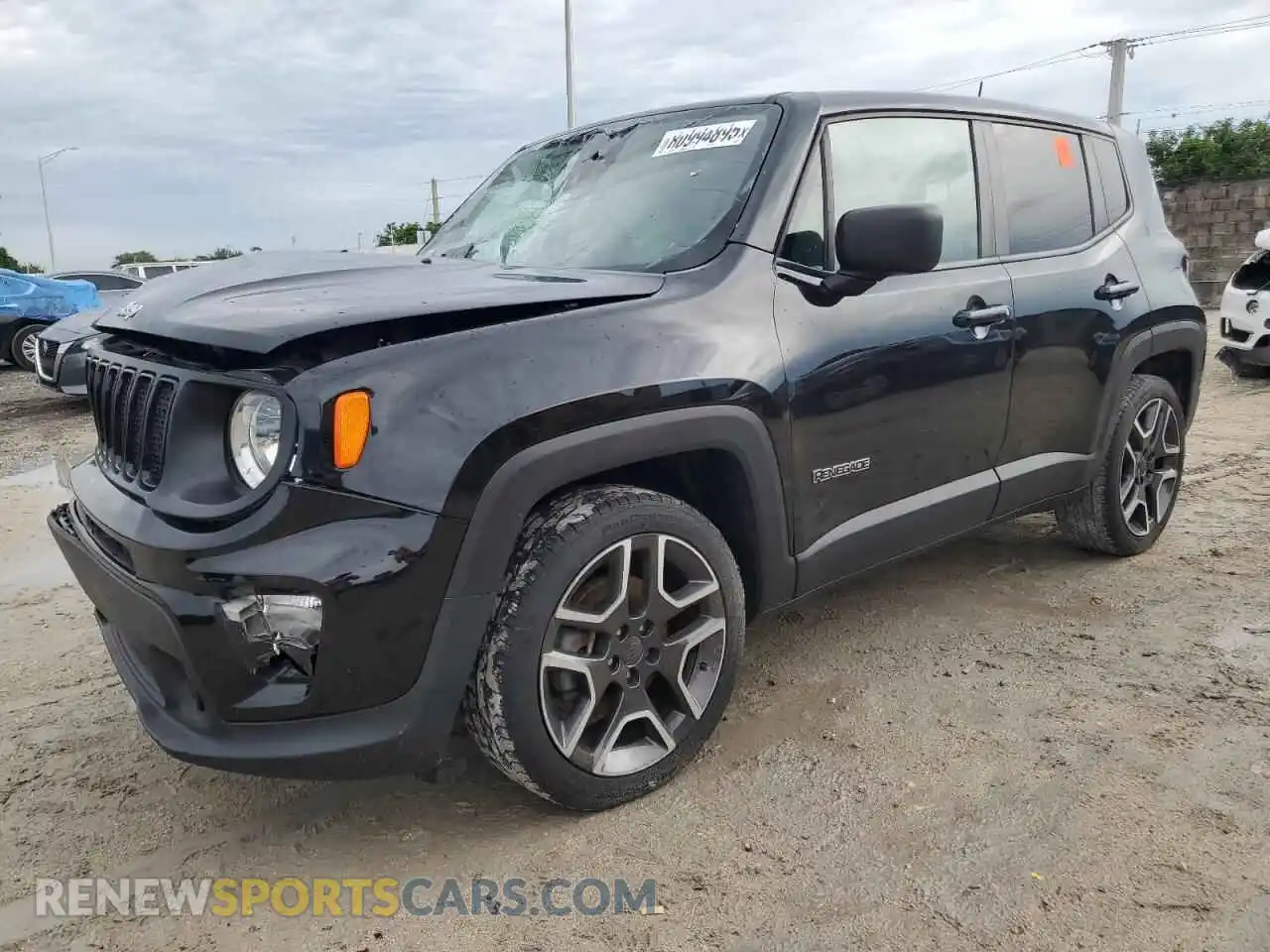 1 Photograph of a damaged car ZACNJCAB1MPM30587 JEEP RENEGADE 2021