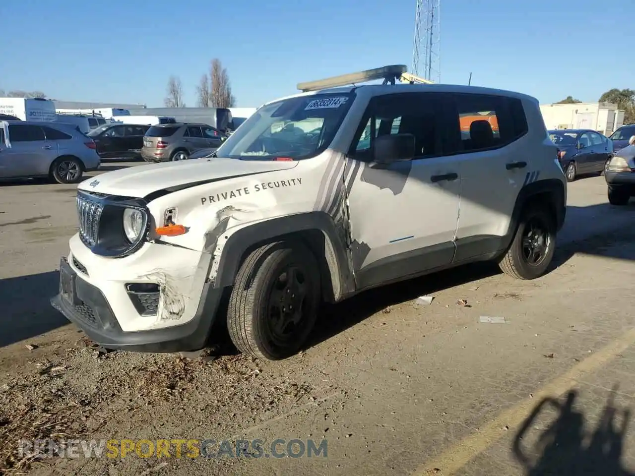1 Photograph of a damaged car ZACNJCAB3MPM30316 JEEP RENEGADE 2021