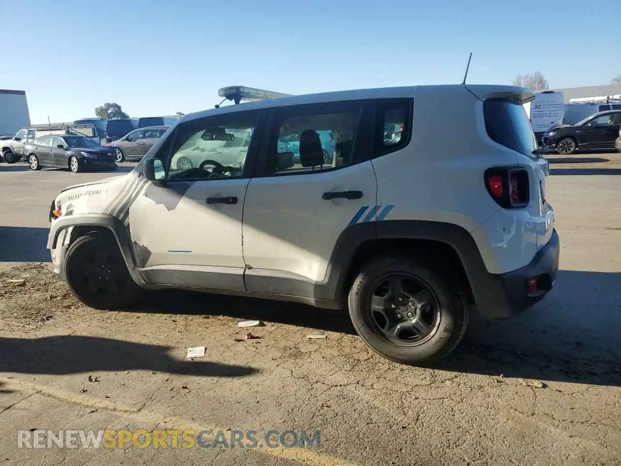 2 Photograph of a damaged car ZACNJCAB3MPM30316 JEEP RENEGADE 2021