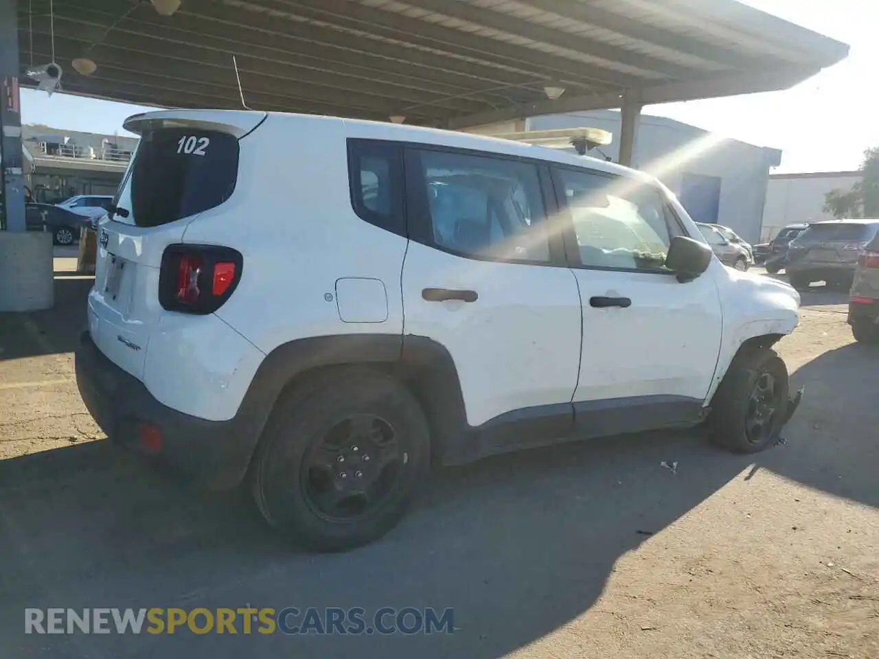 3 Photograph of a damaged car ZACNJCAB3MPM30316 JEEP RENEGADE 2021