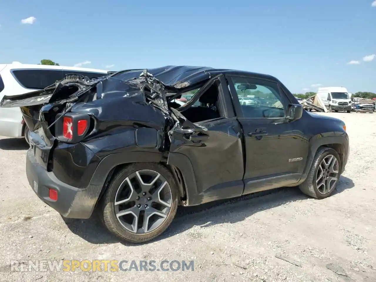 3 Photograph of a damaged car ZACNJCAB4MPM32480 JEEP RENEGADE 2021