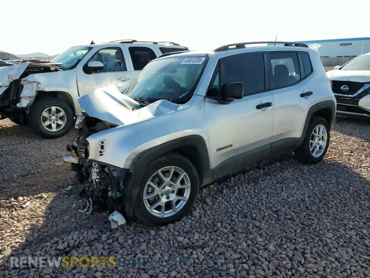 1 Photograph of a damaged car ZACNJCAB5MPM24663 JEEP RENEGADE 2021