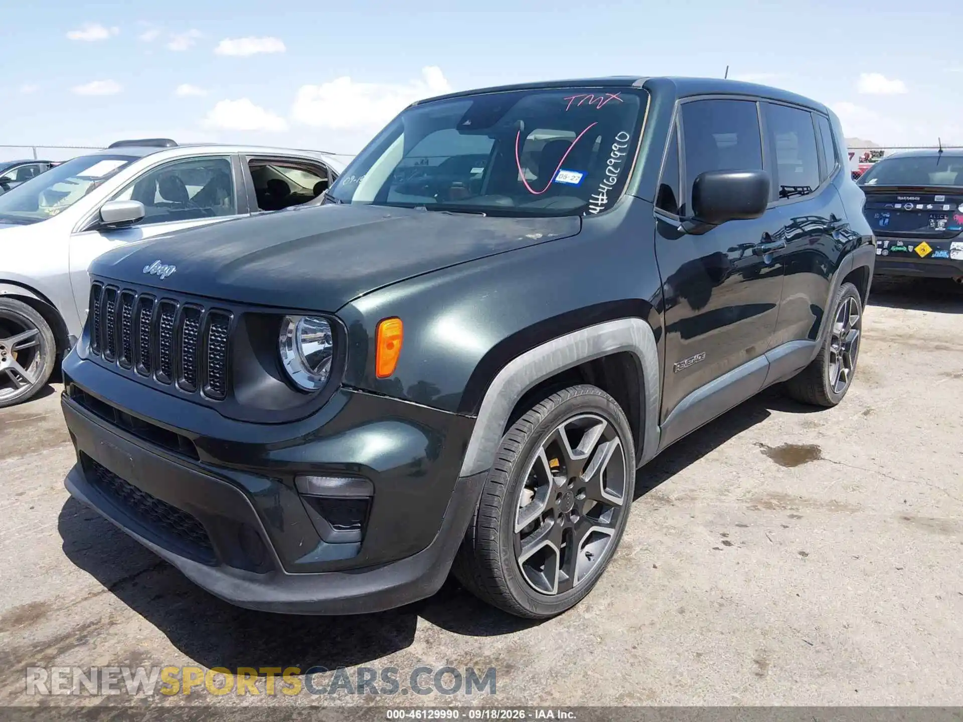 2 Фотография поврежденного автомобиля ZACNJCAB6MPM50348 JEEP RENEGADE 2021