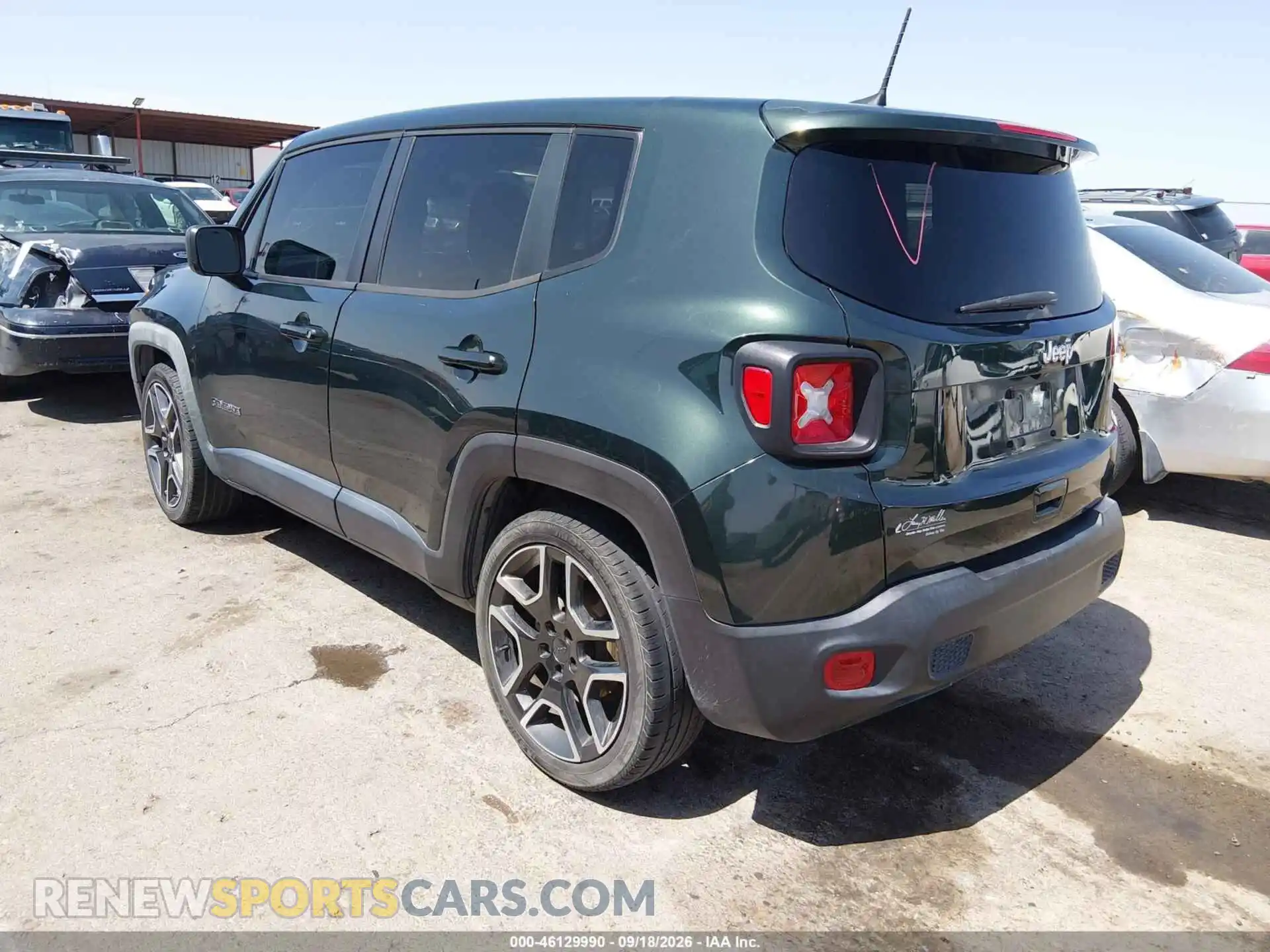3 Фотография поврежденного автомобиля ZACNJCAB6MPM50348 JEEP RENEGADE 2021