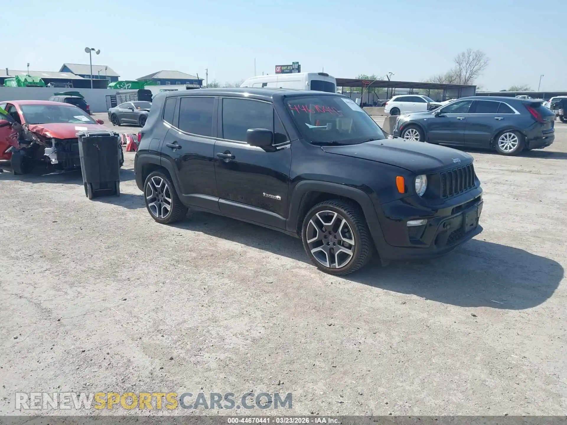 1 Photograph of a damaged car ZACNJCAB6MPM55582 JEEP RENEGADE 2021