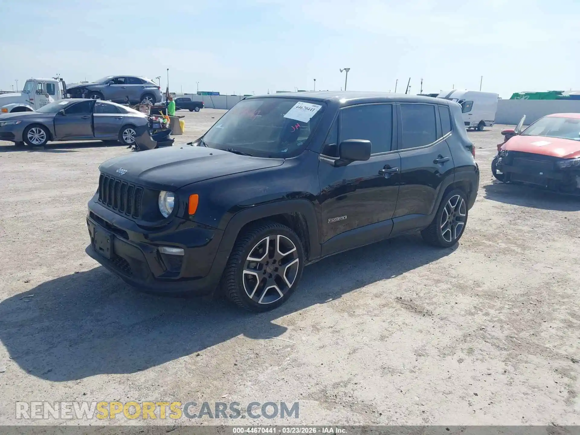 2 Photograph of a damaged car ZACNJCAB6MPM55582 JEEP RENEGADE 2021