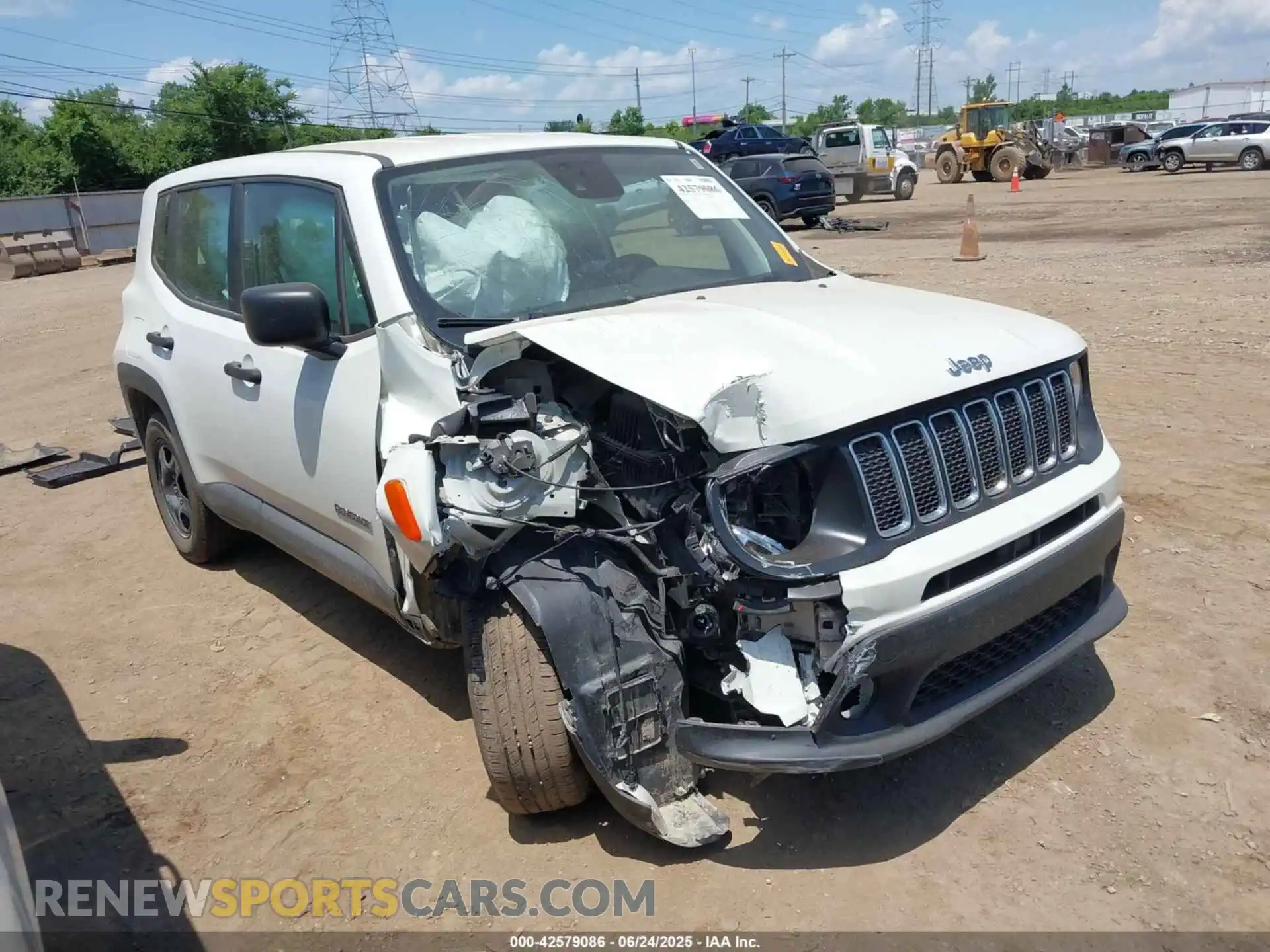 1 Photograph of a damaged car ZACNJCAB7MPM93483 JEEP RENEGADE 2021