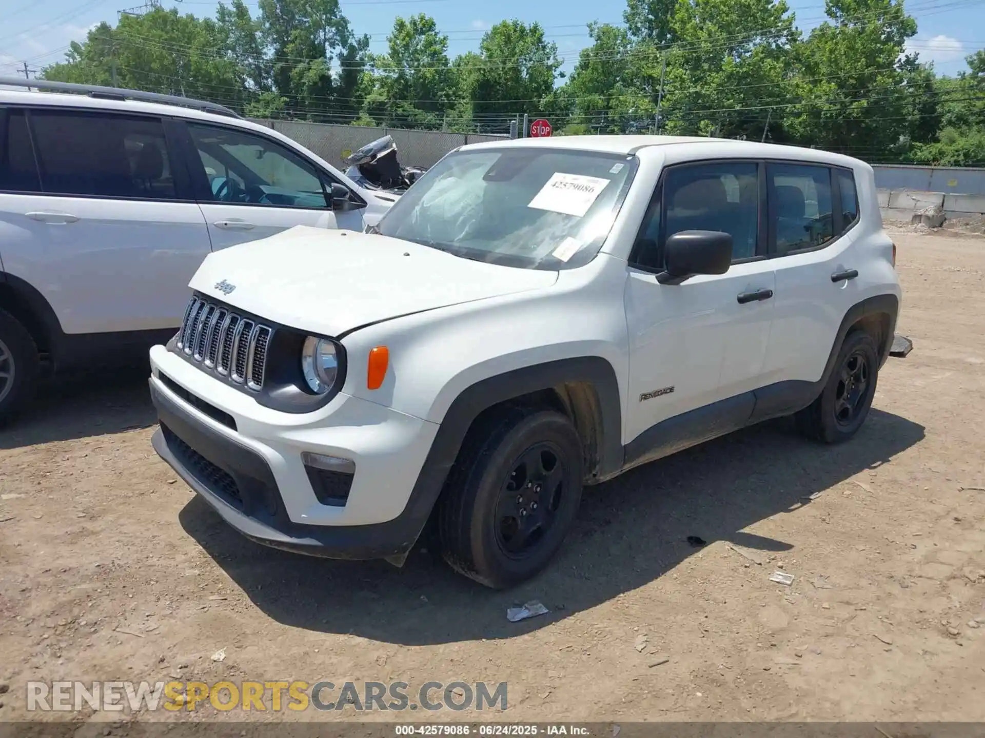 2 Photograph of a damaged car ZACNJCAB7MPM93483 JEEP RENEGADE 2021