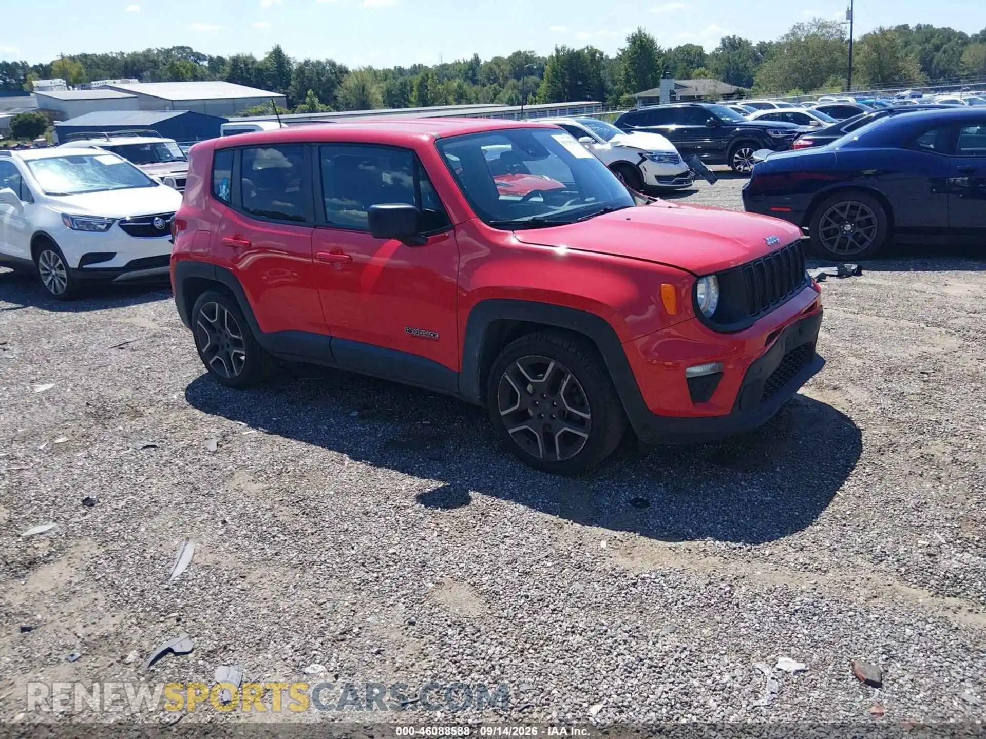 1 Photograph of a damaged car ZACNJCAB8MPM32451 JEEP RENEGADE 2021