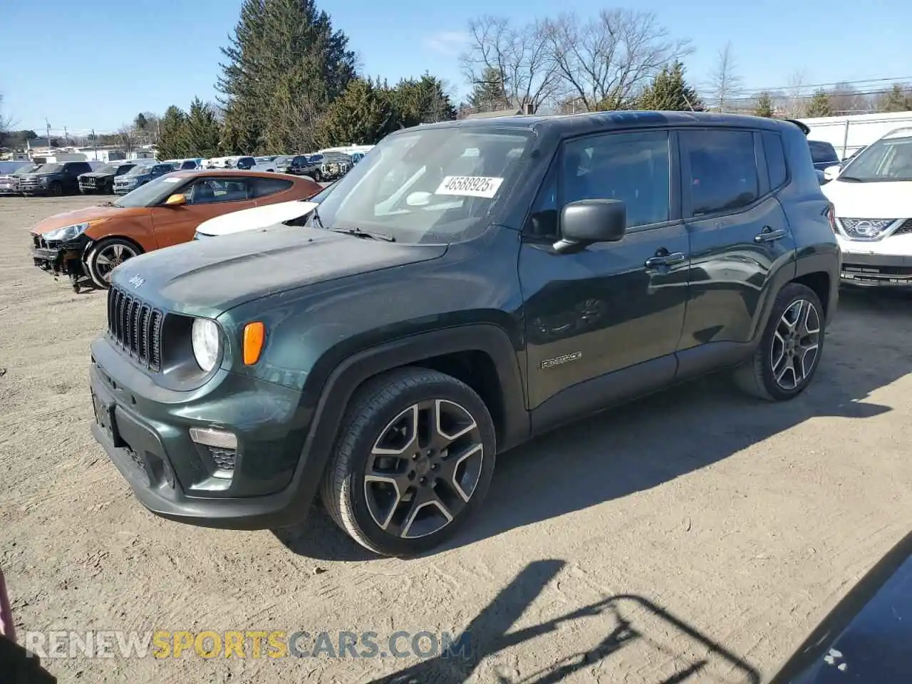 1 Photograph of a damaged car ZACNJCAB8MPM32790 JEEP RENEGADE 2021
