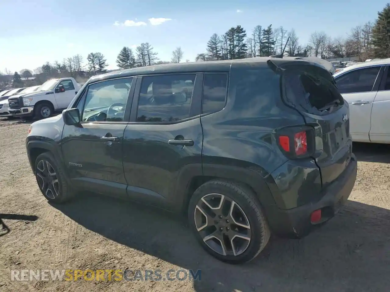 2 Photograph of a damaged car ZACNJCAB8MPM32790 JEEP RENEGADE 2021