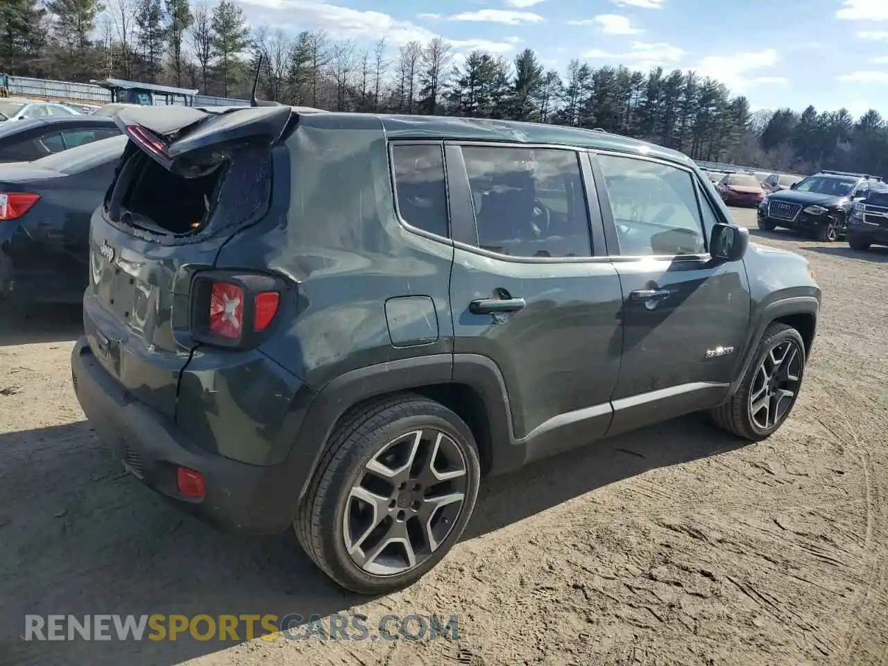 3 Photograph of a damaged car ZACNJCAB8MPM32790 JEEP RENEGADE 2021