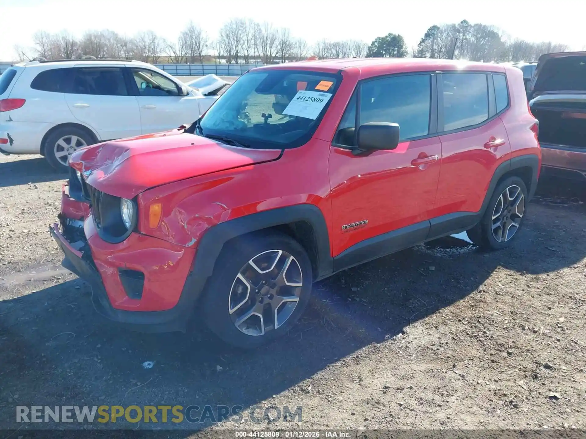 2 fotografías del automóvil dañado ZACNJCAB8MPM38413 JEEP RENEGADE 2021